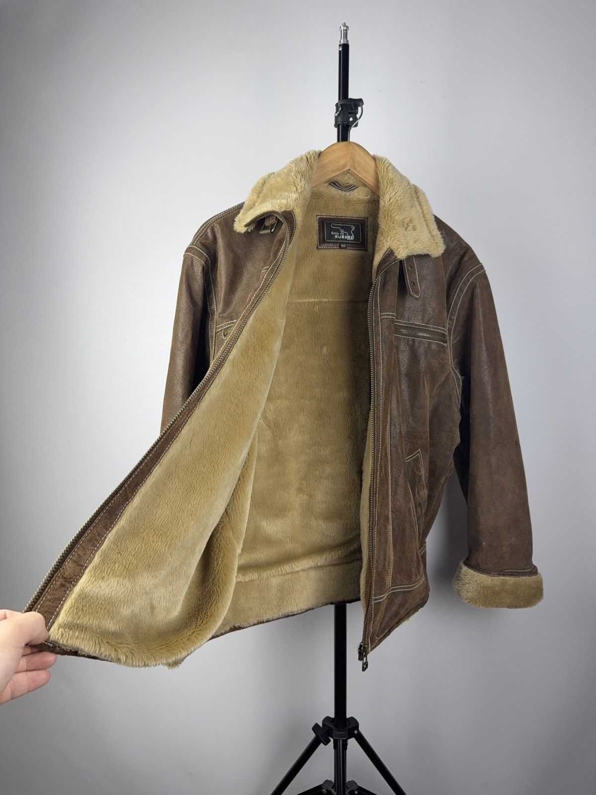 Vintage Vintage 90s Leather Biker MOTO Jacket Style Maison Margiela Size US M / EU 48-50 / 2 - 7 Thumbnail