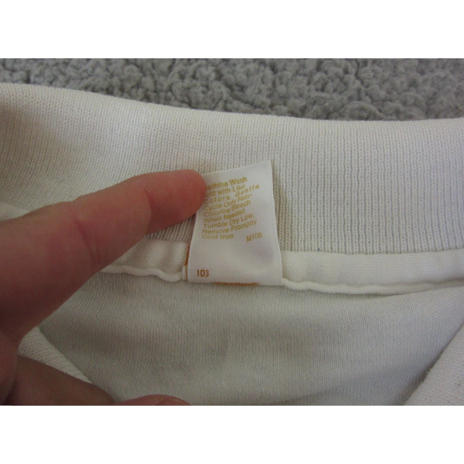Jantzen VINTAGE Jantzen Polo Shirt Womens Large White 70s Disco Collar Casual Shirt Polo 70s Womens L White Jazz 70s/90s Mens Womens Size L / US 10 / IT 46 - 5 Thumbnail