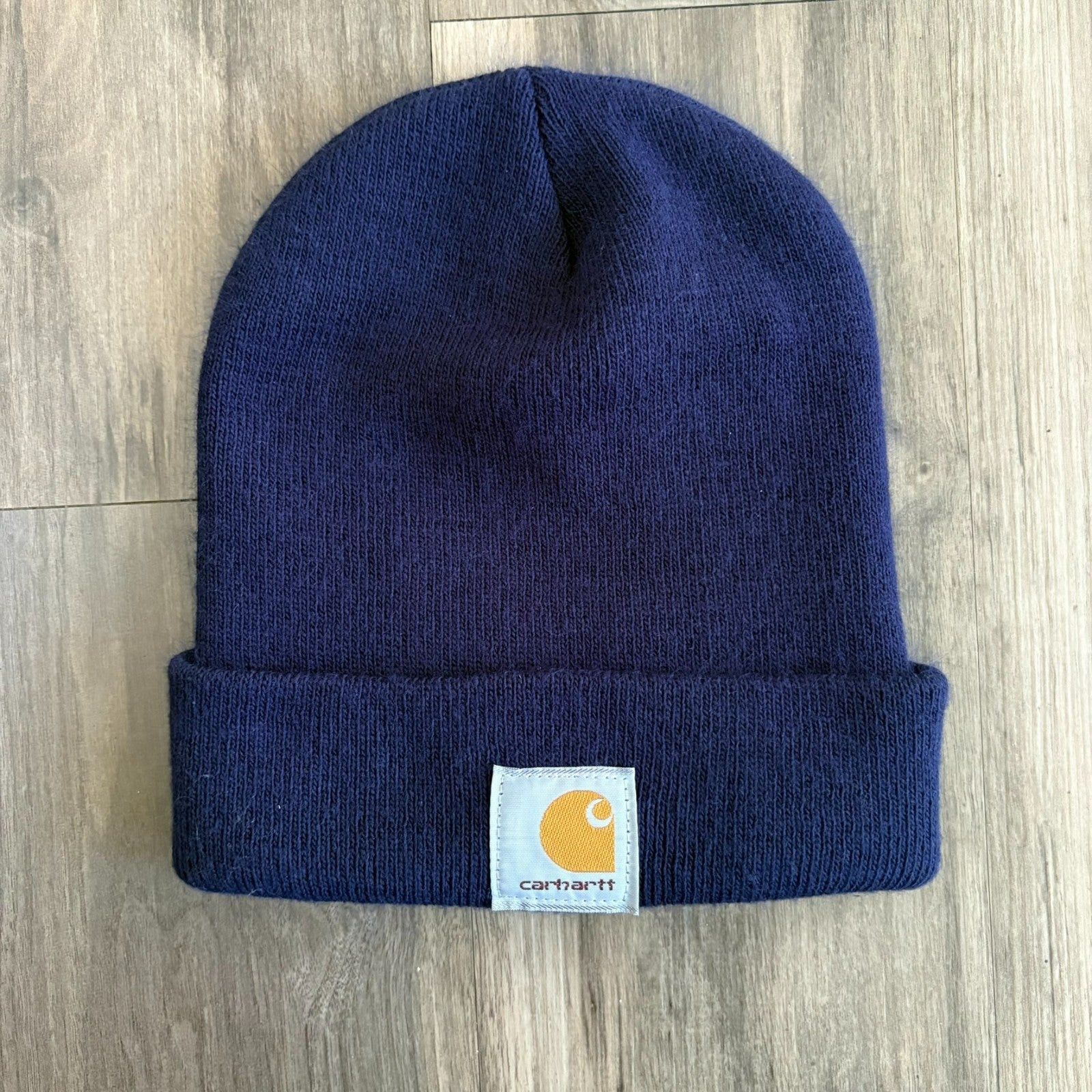 Carhartt × Vintage Vintage Carhartt Beanie Men's Size OSFA Navy Blue A18NVY Size ONE SIZE - 1 Thumbnail