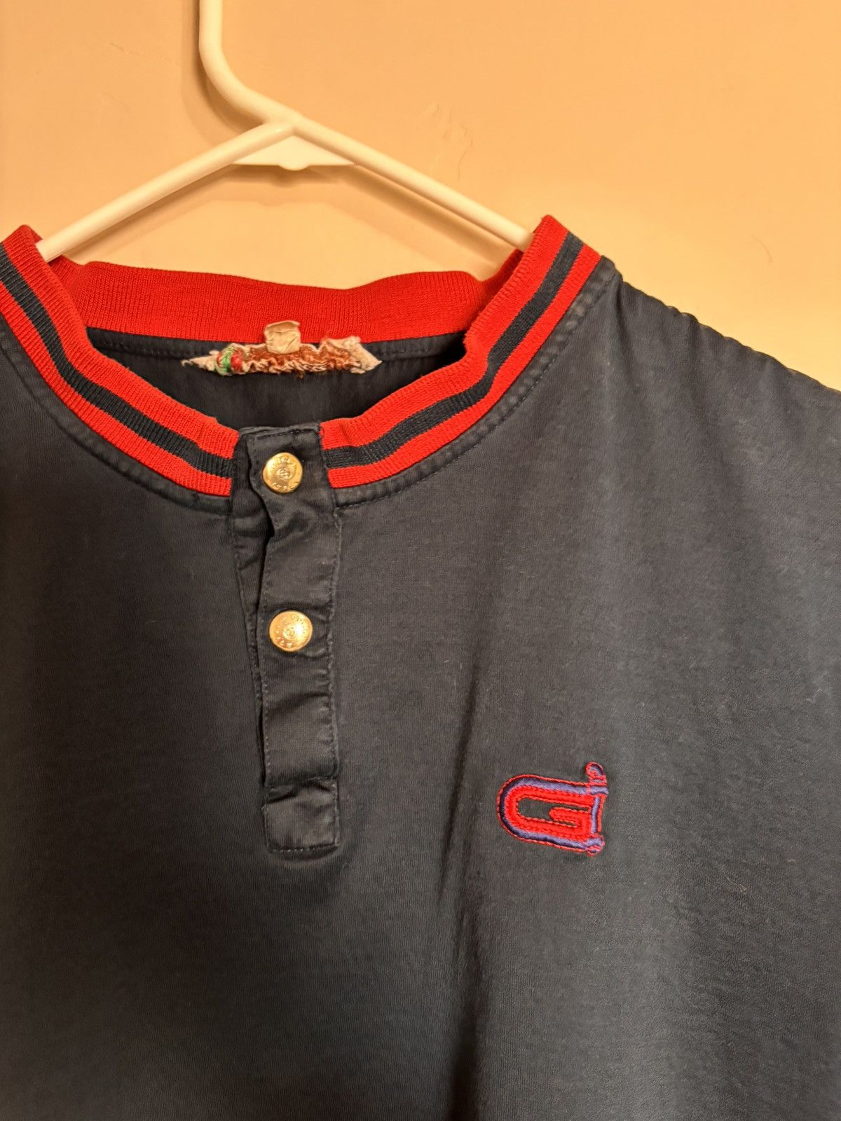 Gucci Vintage 80s-70s Gucci Embroidered Button Shirt Size US S / EU 44-46 / 1 - 3 Thumbnail