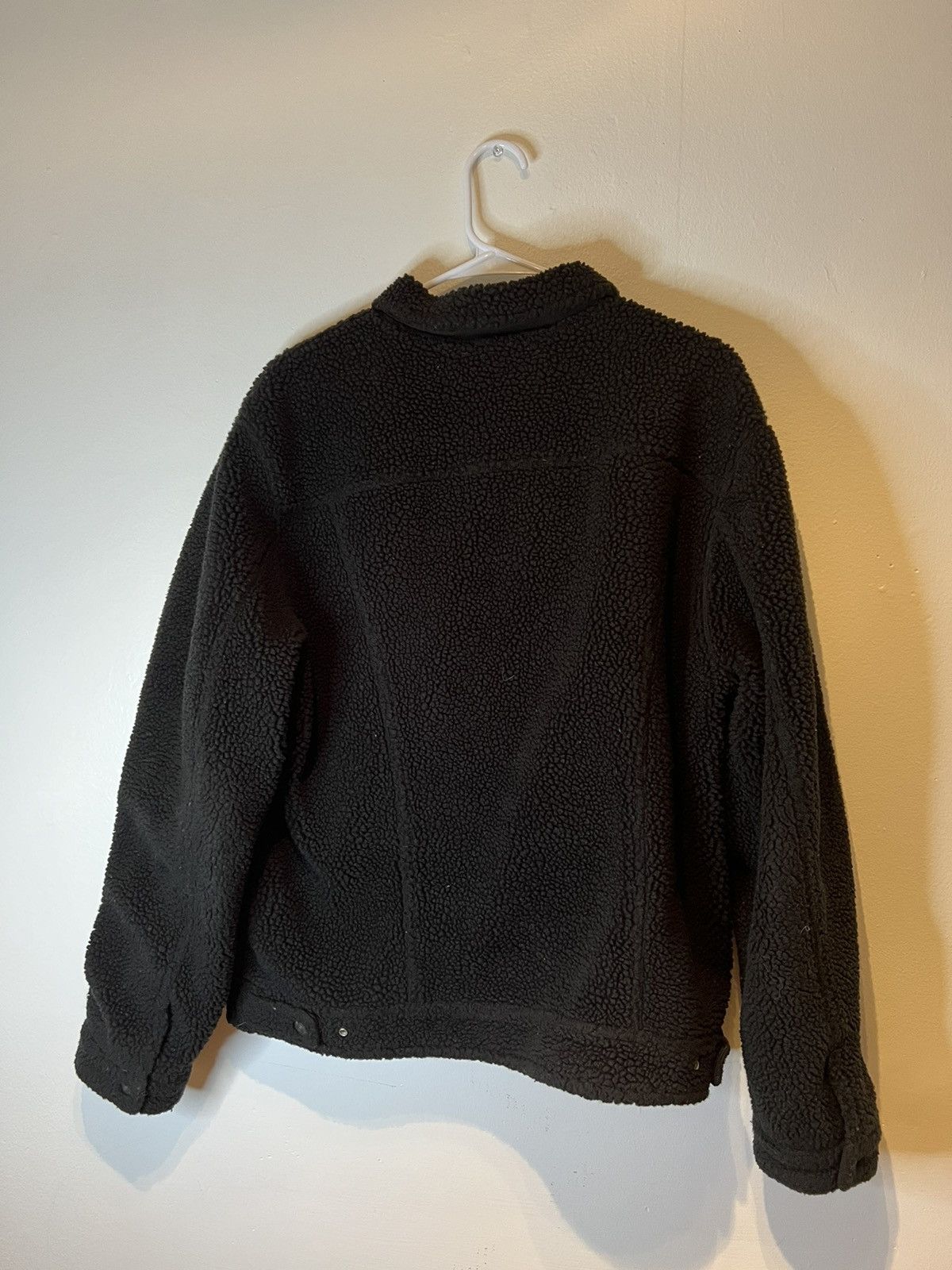 Levi's Levis Black Sherpa Trucker Jacket Women’s XL Fuzzy Size XL / US 12-14 / IT 48-50 - 4 Thumbnail