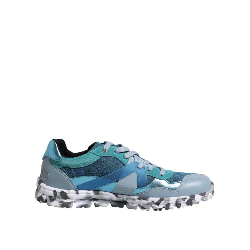 Dolce & Gabbana Dolce & Gabbana Multicolor Lace Up Low Top Men Sneakers Shoe Size US 8 / EU 41 - 1 Thumbnail