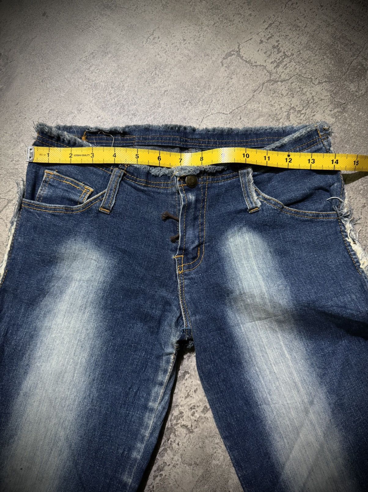 Tornado Mart Y2k Laced Ifsixwasnine Fadding Flare Jeans Size US 28 / EU 44 - 13 Thumbnail