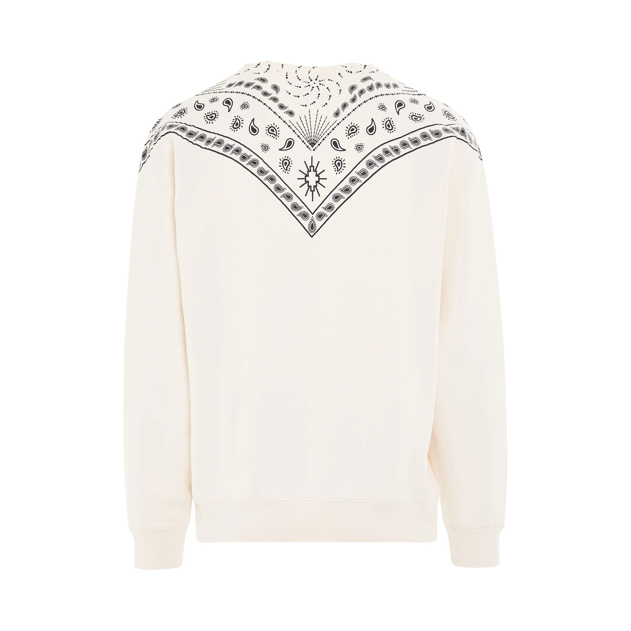 Marcelo Burlon o1mris0824 Comfort Crewneck in Ecru/Black Size US M / EU 48-50 / 2 - 4 Thumbnail