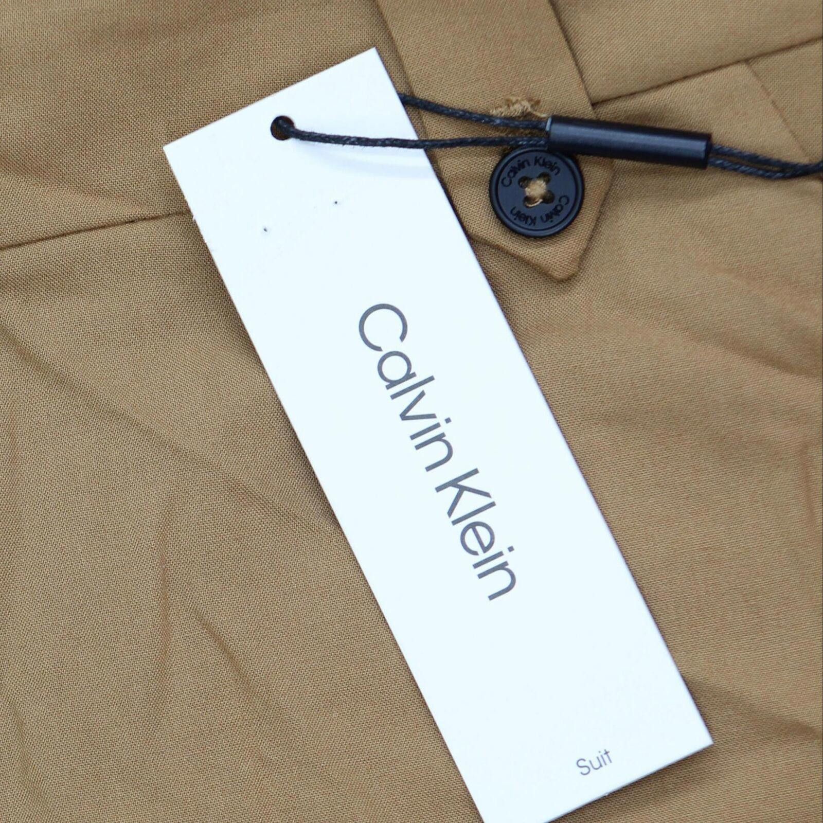 Calvin Klein Calvin Klein Lux Straight-Leg Ankle Pants Luggage Brown 6 Size 28" / US 6 / IT 42 - 3 Thumbnail
