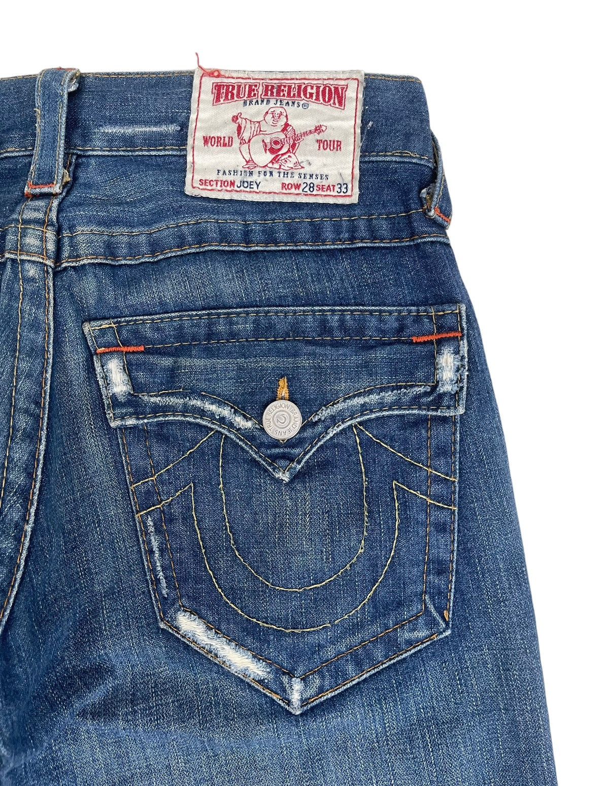 True Religion Flared Distressed Y2k True Religion Joey Jeans Size US 32 / EU 48 - 8 Thumbnail