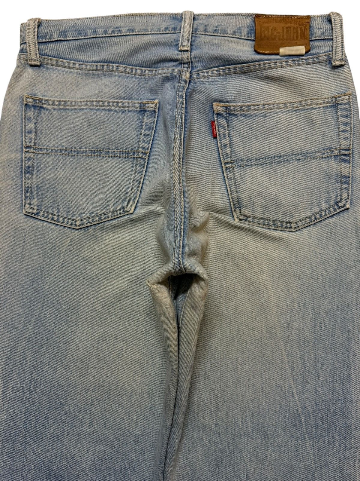 Big John Vintage 90s Big John Blue Faded Wash Straight Leg Jeans Size US 31 - 4 Thumbnail