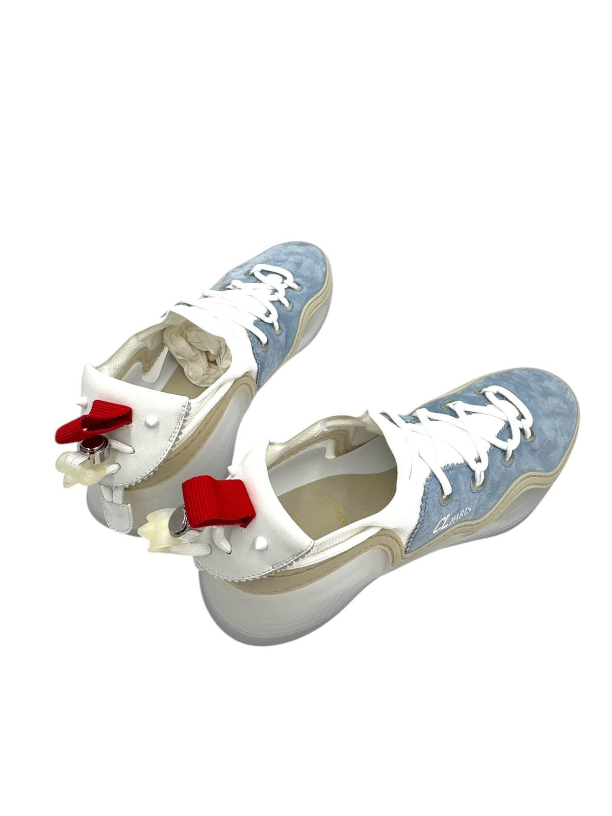 Christian Louboutin Men’s ARPOADOR Sneakers in white Leather size 44 Size US 11 / EU 44 - 4 Thumbnail