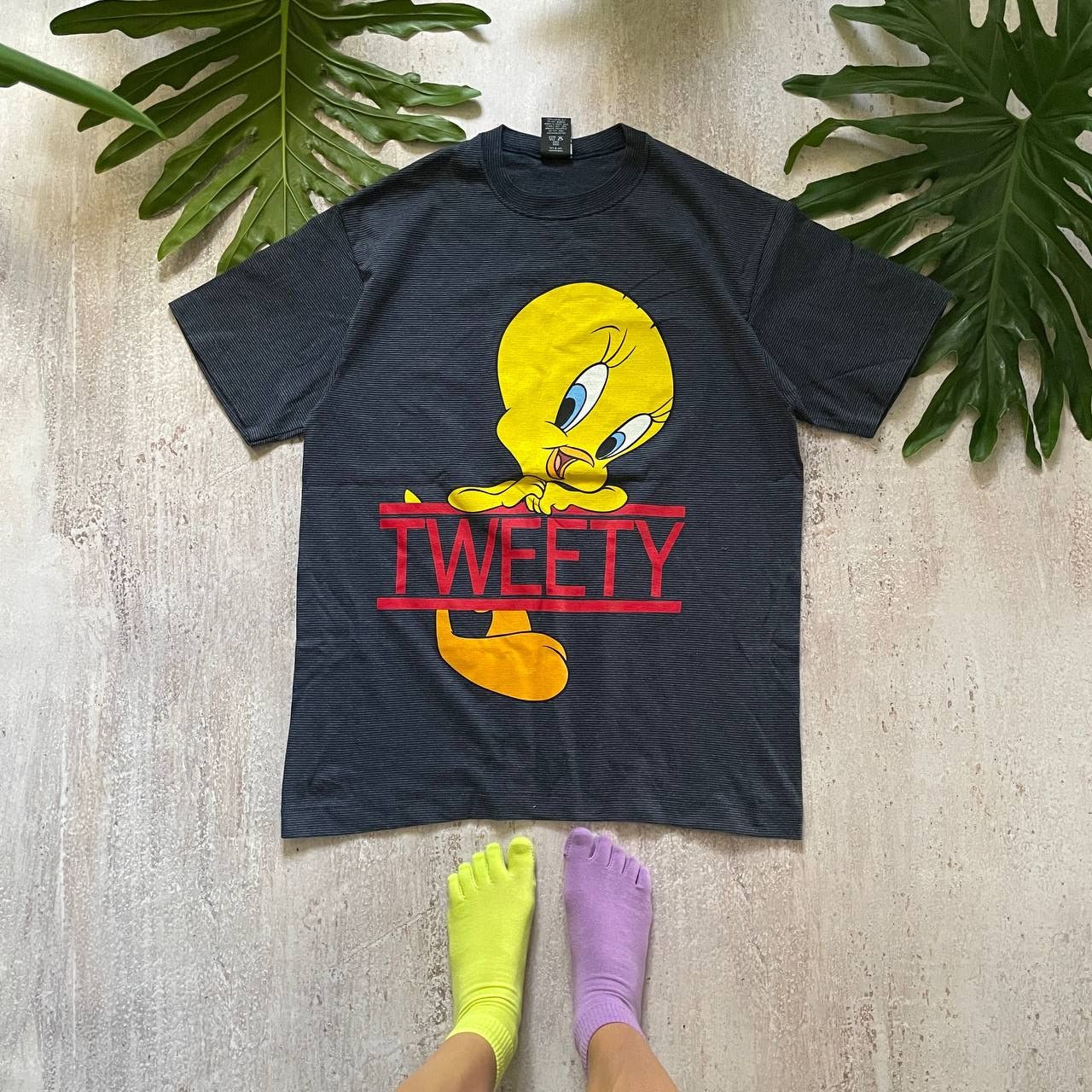 Cartoon Network × Vintage VINTAGE 1997 TWEETY WARNER BROS LOONEY TUNES RARE TEE 119 Size US L / EU 52-54 / 3 - 1 Thumbnail