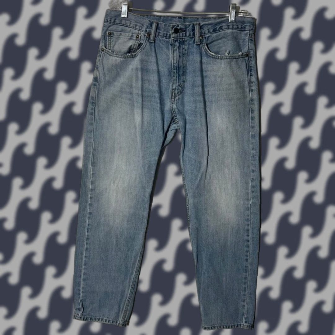 Levi's Levi's 505 Straight Light Blue Washed Denim Jeans Men 34x30 Size 34 Regular Inseam 30 In Size US 34 / EU 50 - 1 Thumbnail