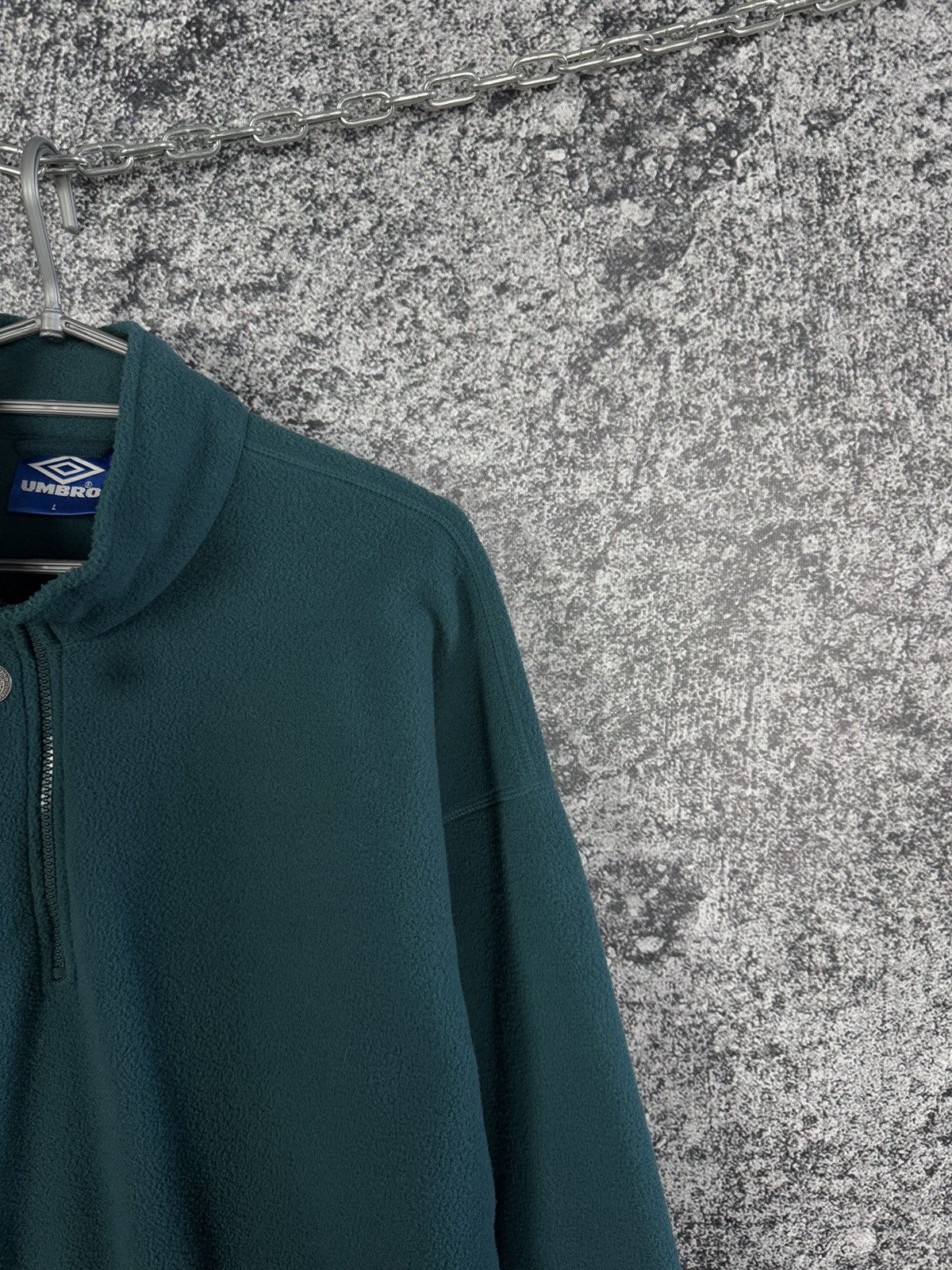 Umbro Men’s Vintage 90s Umbro 1/4 Zip Fleece Jacket Retro Size L Size US L / EU 52-54 / 3 - 2 Thumbnail