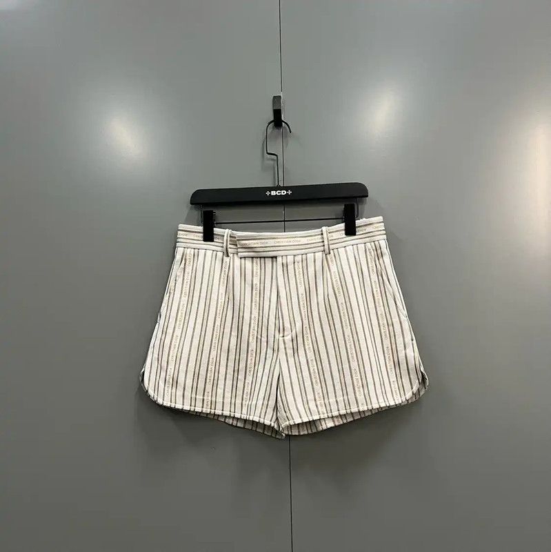 Dior Dior Summer Beige Stripe Shorts 0089 Size 23" - 1 Thumbnail