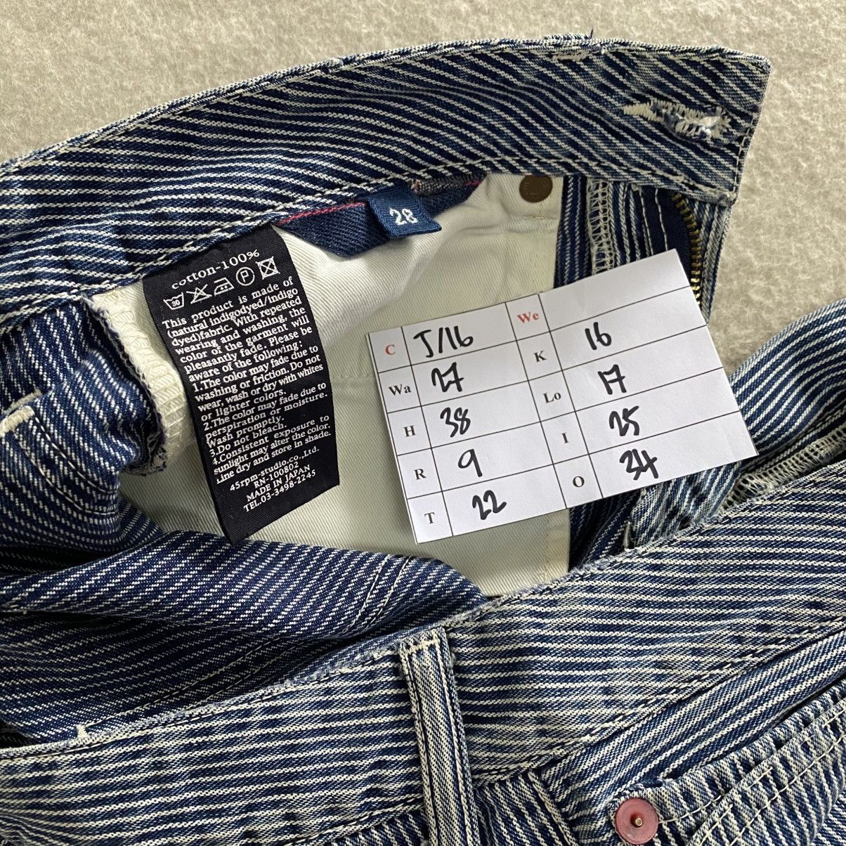 45rpm × If Six Was Nine × Japanese Brand Vintage 45rpm Wide Leg Flared Jeans Hickory w27 Size 27" / US 4 / IT 40 - 9 Thumbnail