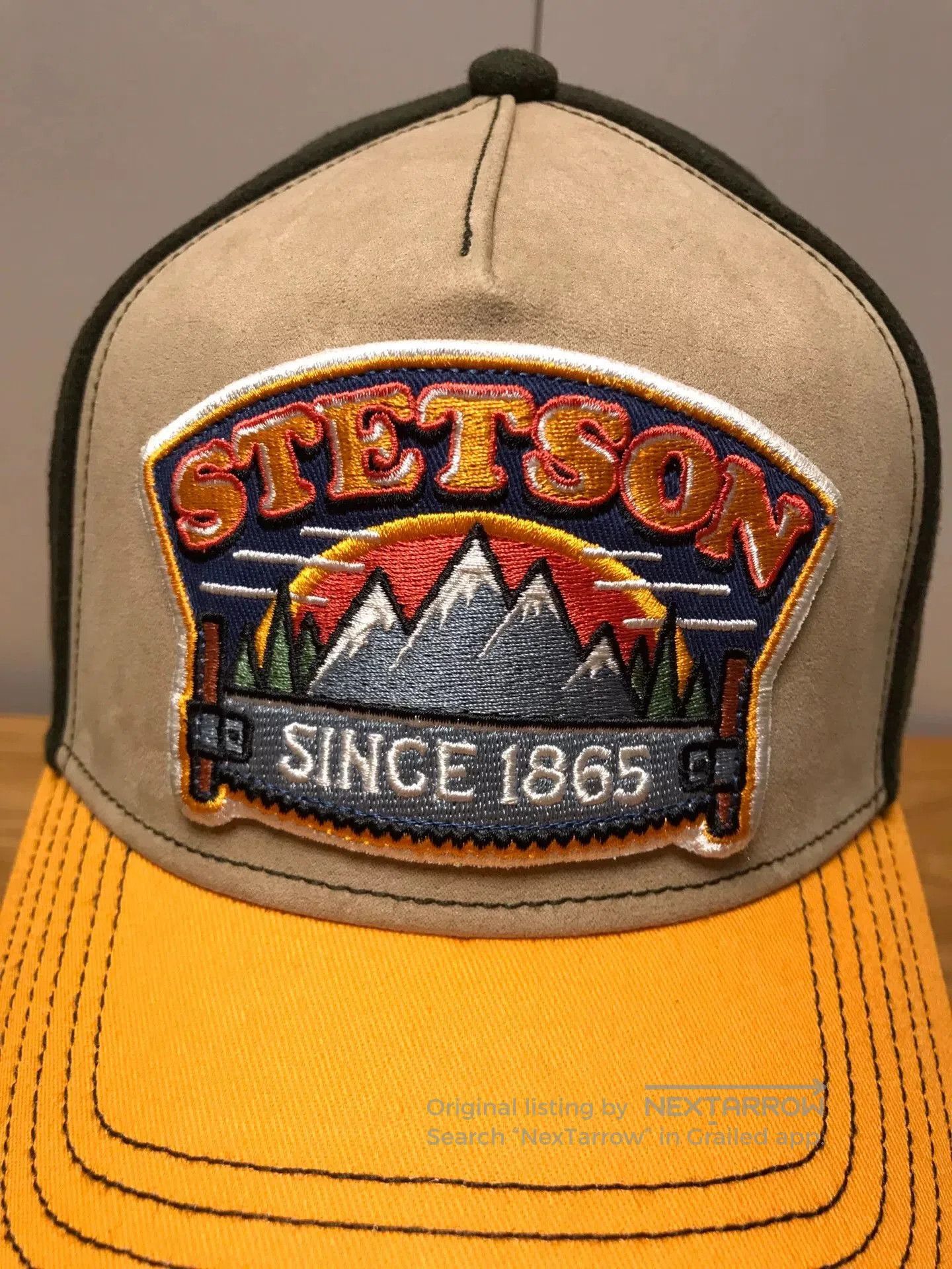 Stetson Stetson Sawtooth Mountain Embroidered Trucker Cap. Size ONE SIZE - 5 Thumbnail