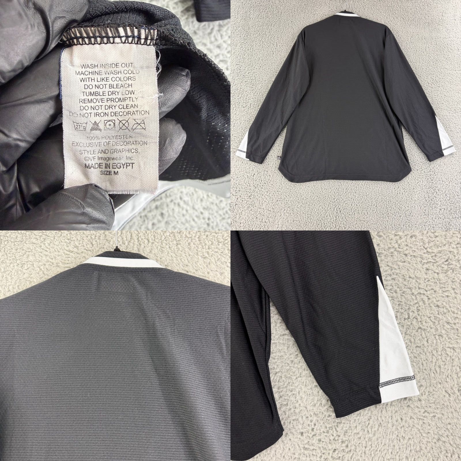 NFL NFL Raiders Shirt Mens Medium Black White Long Sleeve Pullover Size US M / EU 48-50 / 2 - 8 Thumbnail