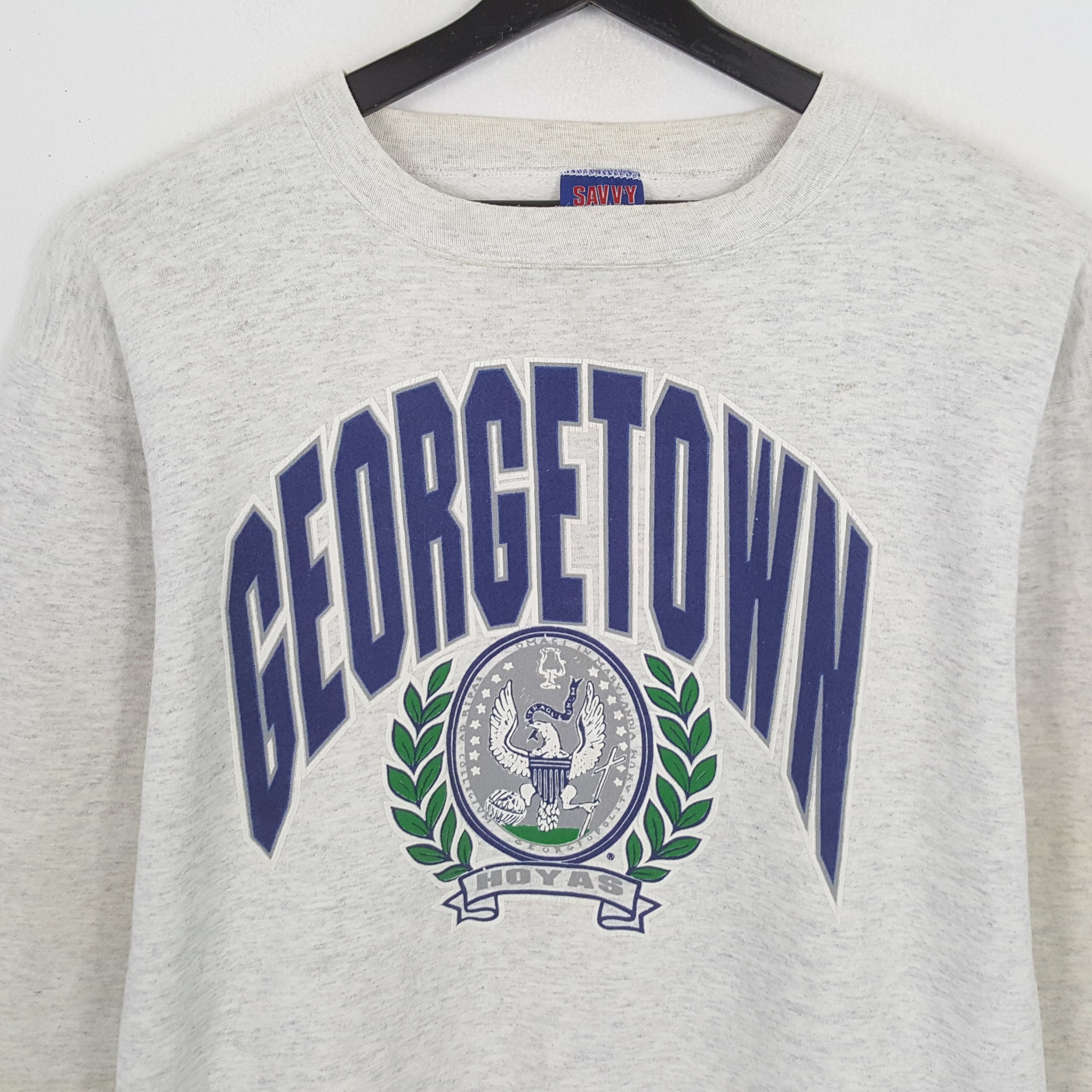 Vintage GEORGETOWN HOYAS American Sports Style Vintage Sweatshirt Size US L / EU 52-54 / 3 - 2 Thumbnail