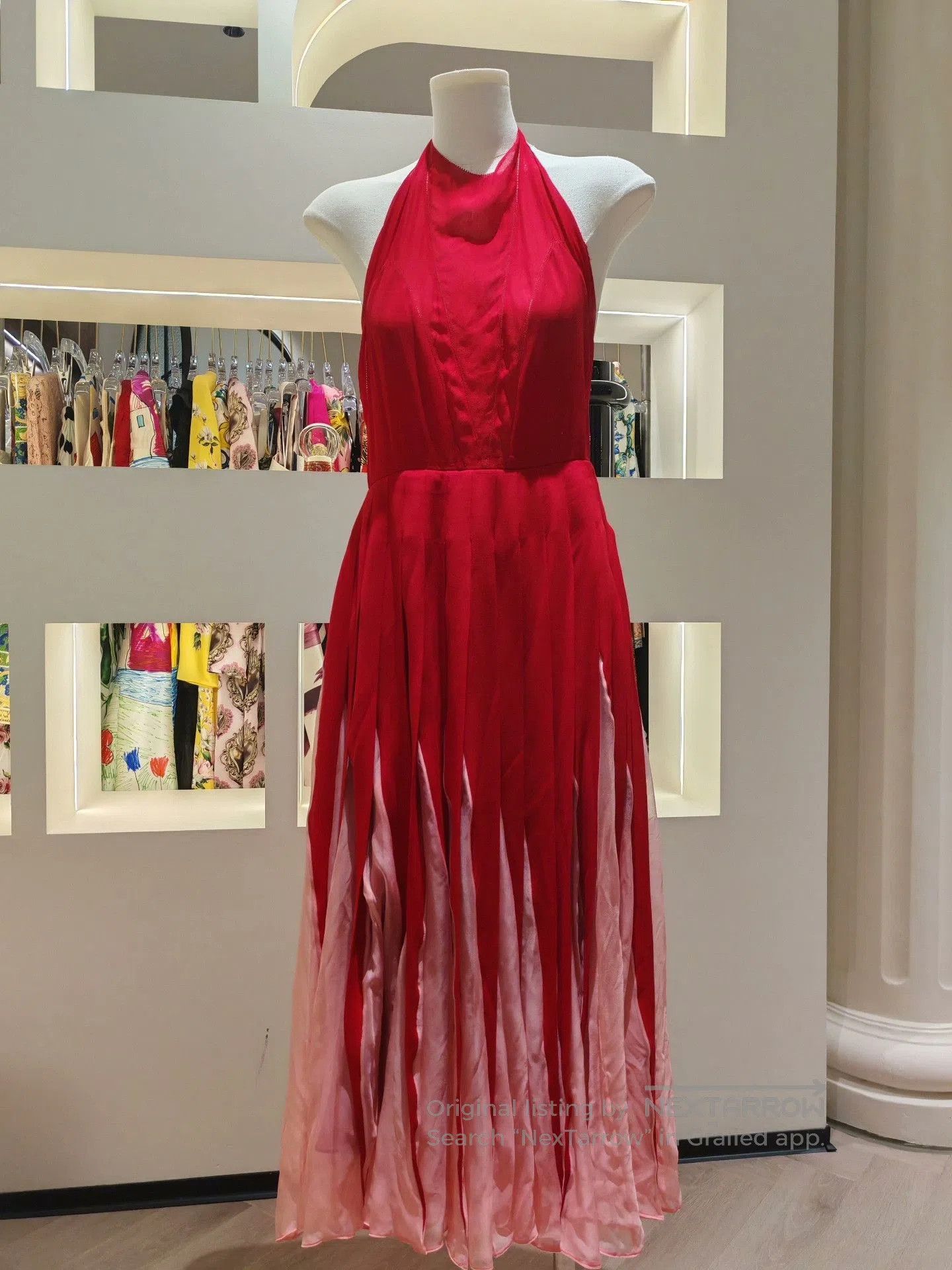 Valentino Valentino Red Halter Open Back Dress. Size S / US 4 / IT 40 - 1 Thumbnail