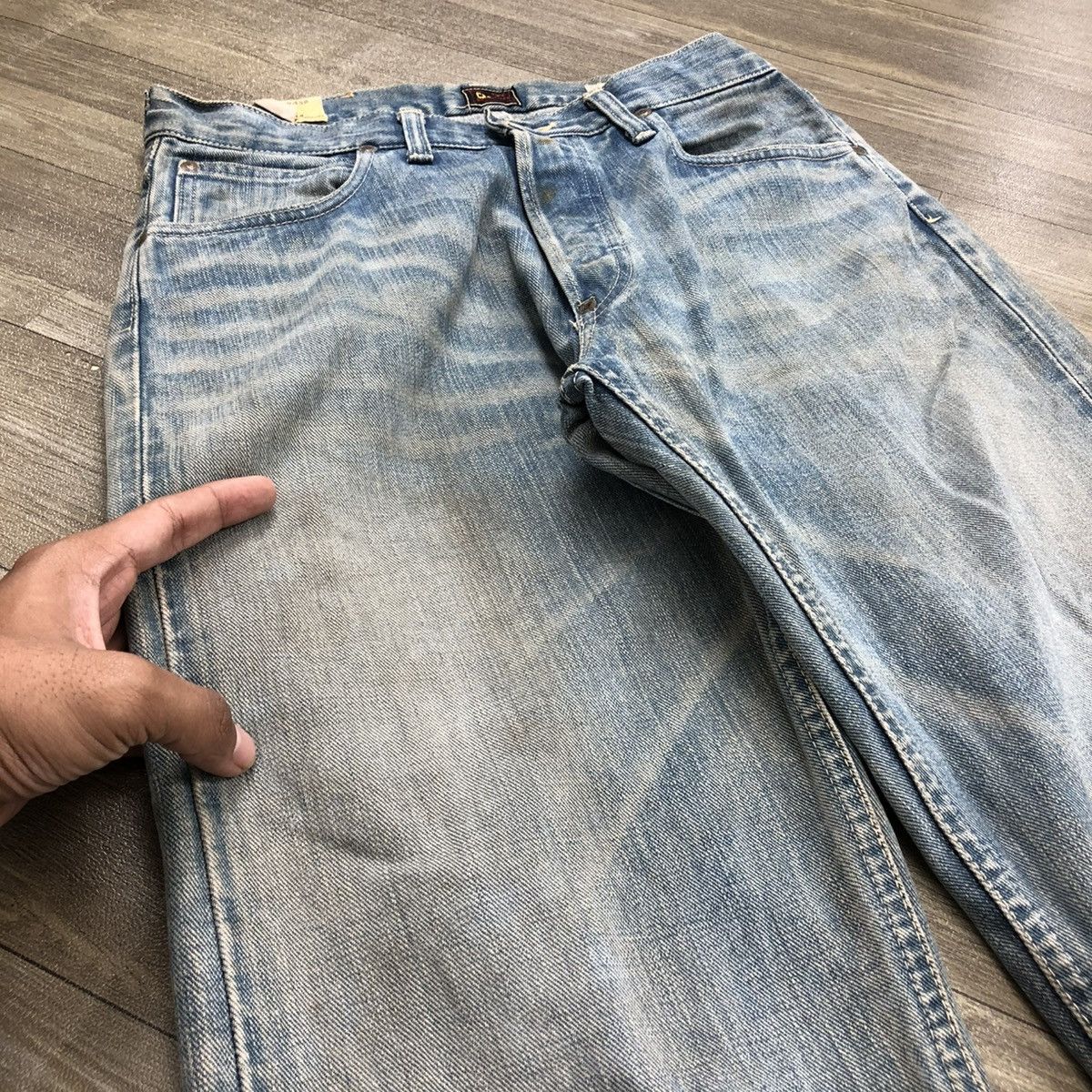 Sugar Cane 🇯🇵90s Vintage Sugar Cane Selvedge Faded Jeans Japanese Brand Size US 30 / EU 46 - 5 Thumbnail