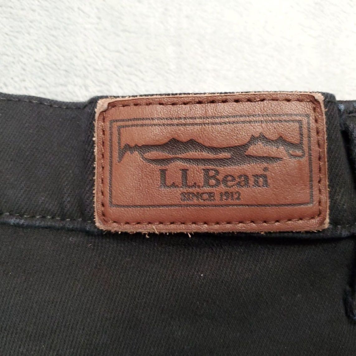 Vintage VTG LL Bean Jeans Womens 10 Tall Black Cotton Blend Relaxed Fit Classic Shirt Size 32" / US 10 / IT 46 - 7 Thumbnail