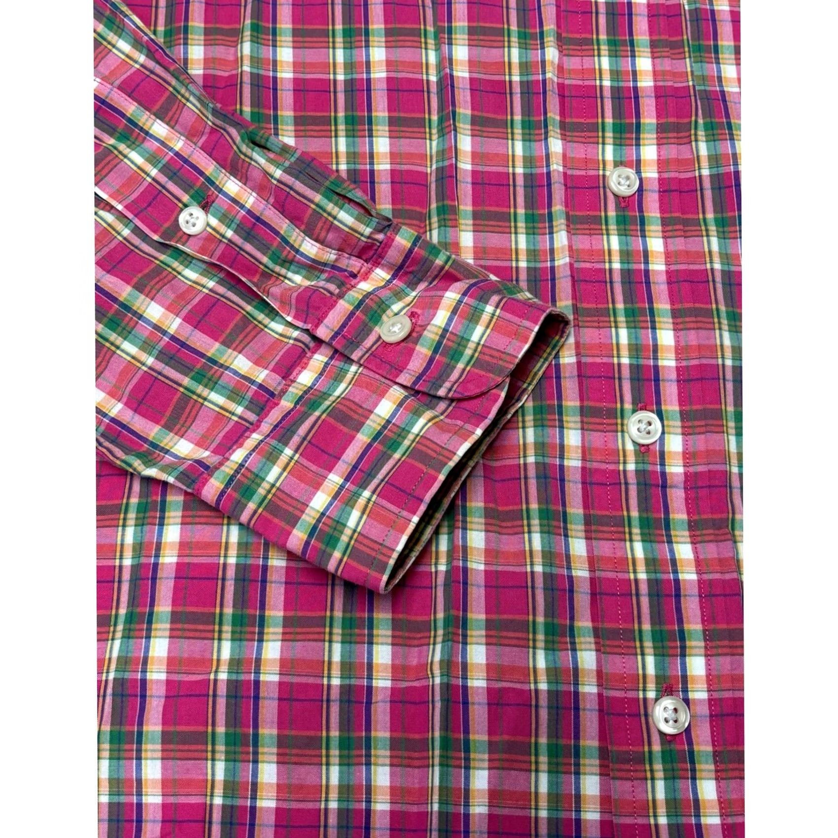 Polo Ralph Lauren Polo by Ralph Lauren Shirt Plaid Button-Down Long Sleeve Men L Pink Casual Size US L / EU 52-54 / 3 - 3 Thumbnail
