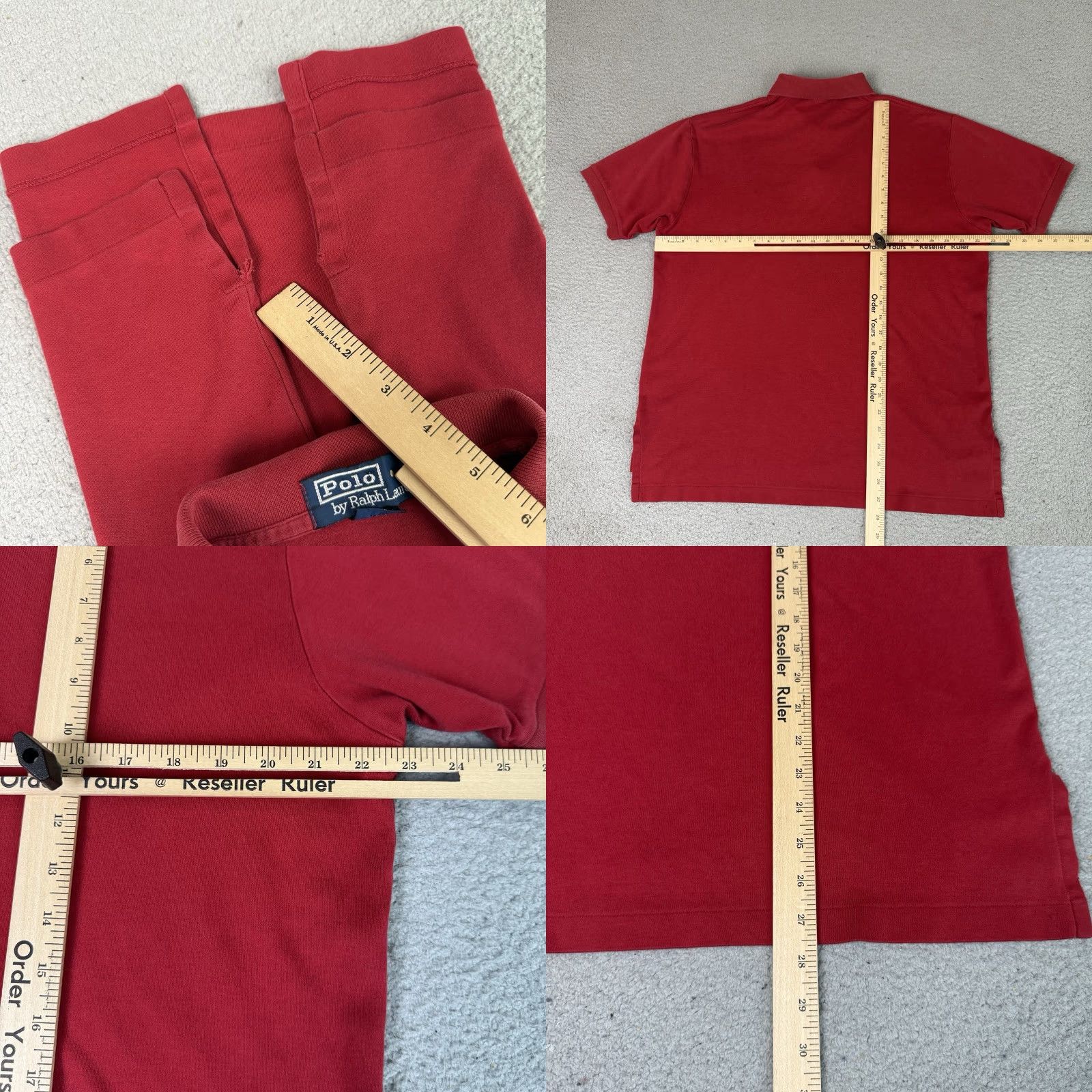 Polo Ralph Lauren Polo Ralph Lauren Shirt Mens L Red Stretch Casual Distressed Essential Pony Polo Shirt Size US L / EU 52-54 / 3 - 8 Thumbnail