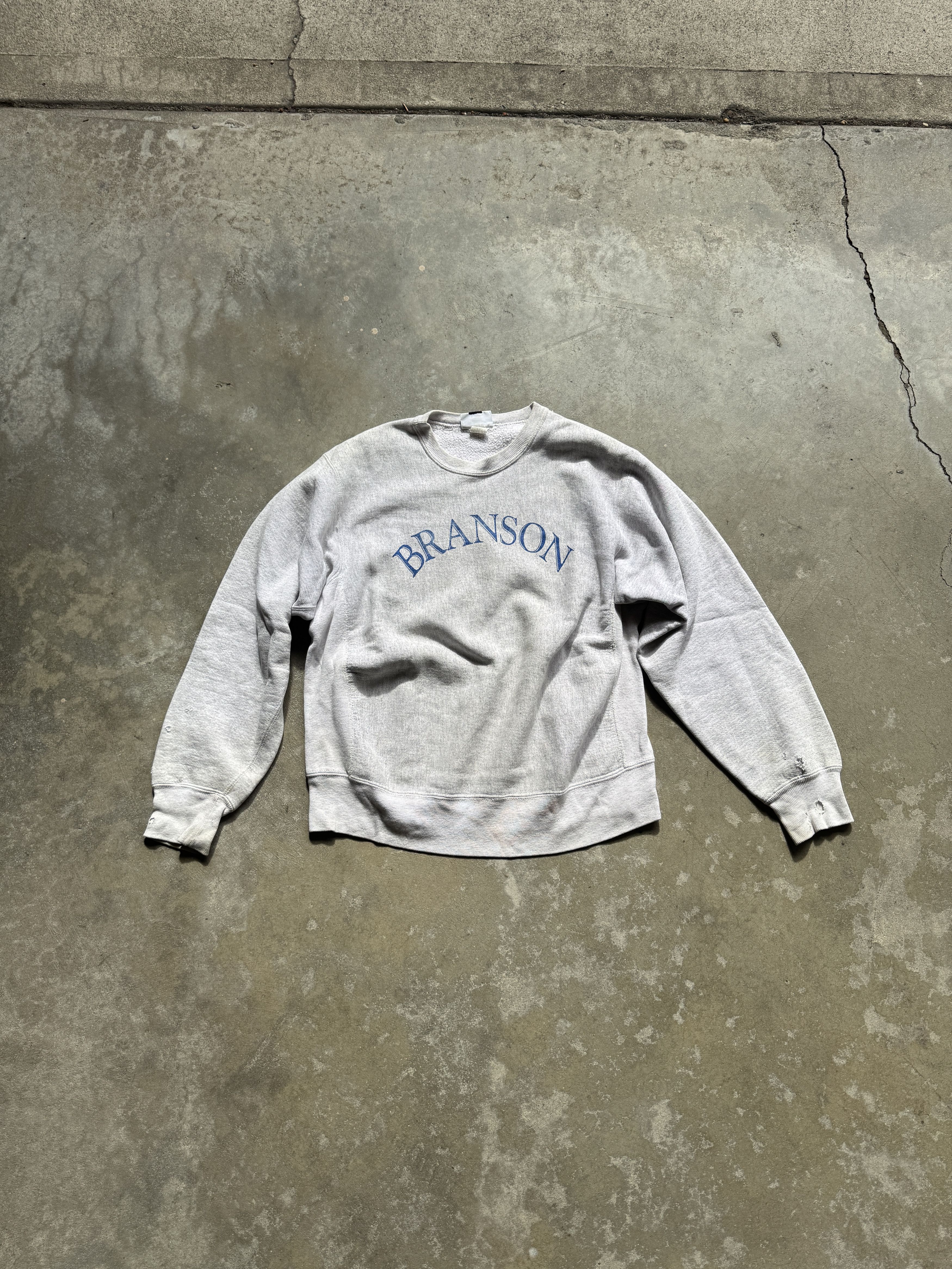 Vintage Made in USA Distressed Crewneck - "Branson" Size US L / EU 52-54 / 3 - 1 Thumbnail