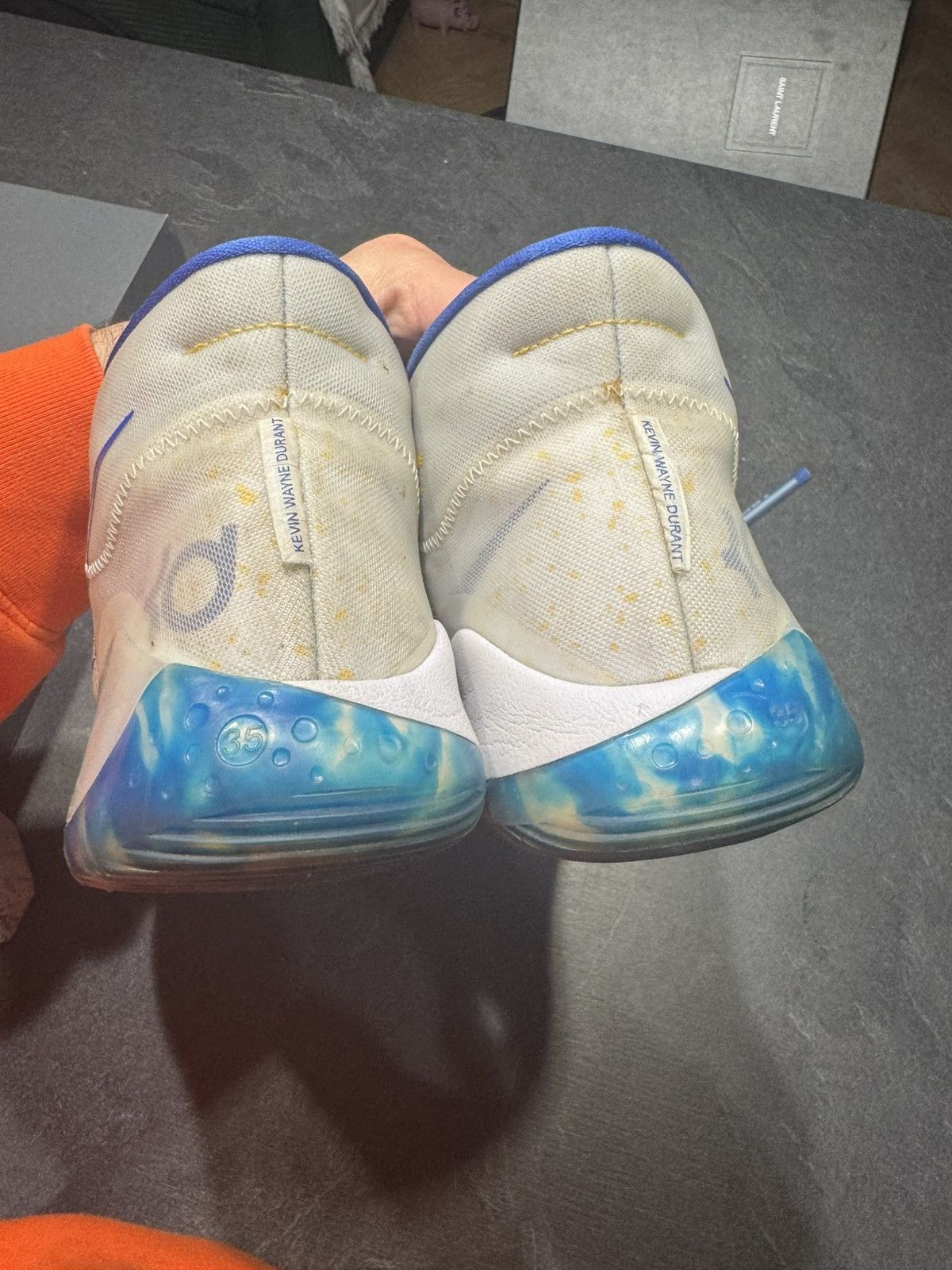 Jordan Brand × Nike NIKE KD 12 Warriors Home Size US 10 / EU 43 - 11 Thumbnail