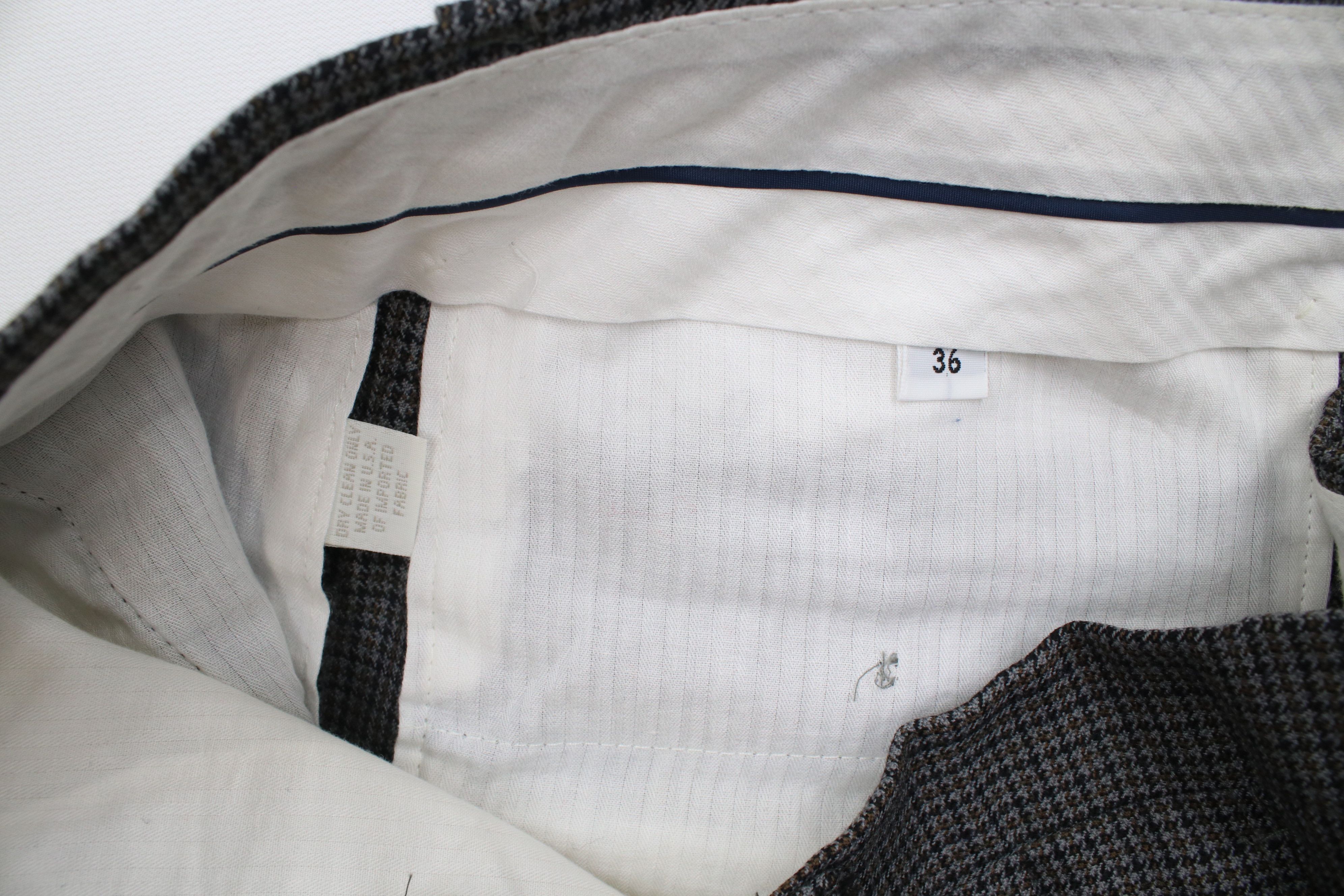 Vintage Vintage 90s Streetwear Wide Leg Chino Pants Houndstooth USA Size US 36 / EU 52 - 6 Thumbnail