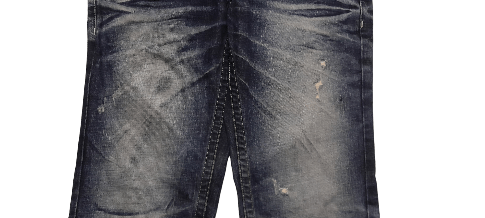 Japanese Brand CLOUD 72 Japan Disstressed Art Denim (S185) waist 33 Size US 33 - 4 Thumbnail