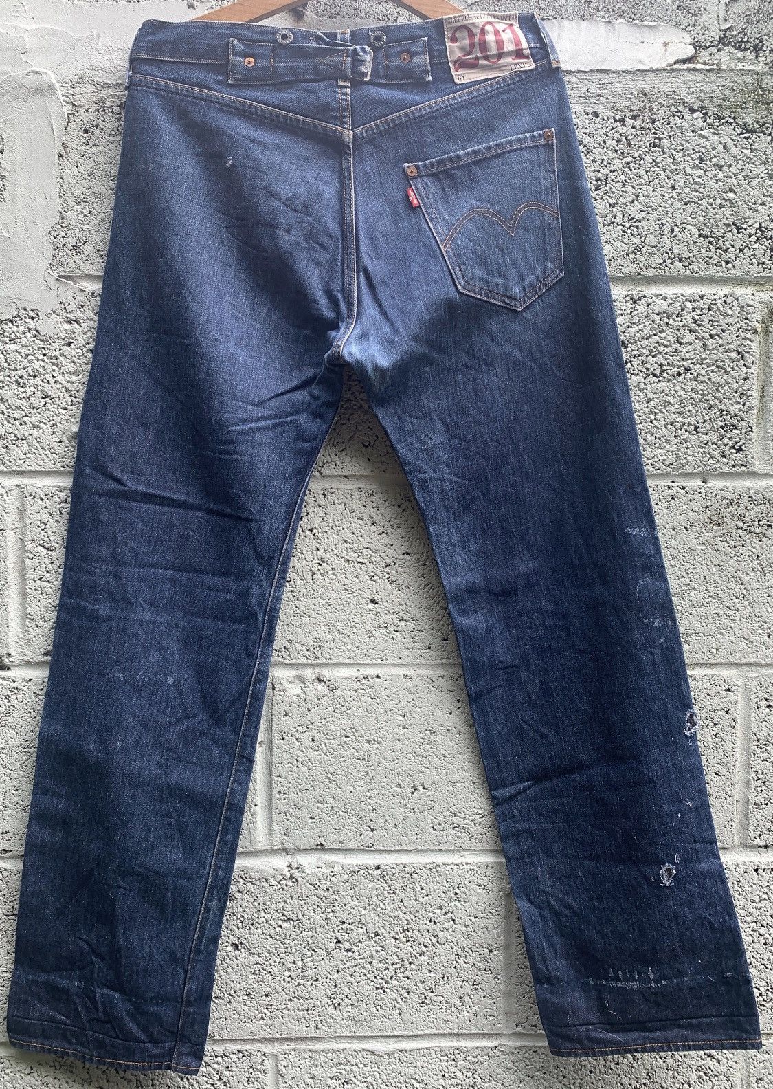 Levi's Vintage Levi 201 1870-1901 reproduction W29 L32 Size US 29 - 2 Thumbnail