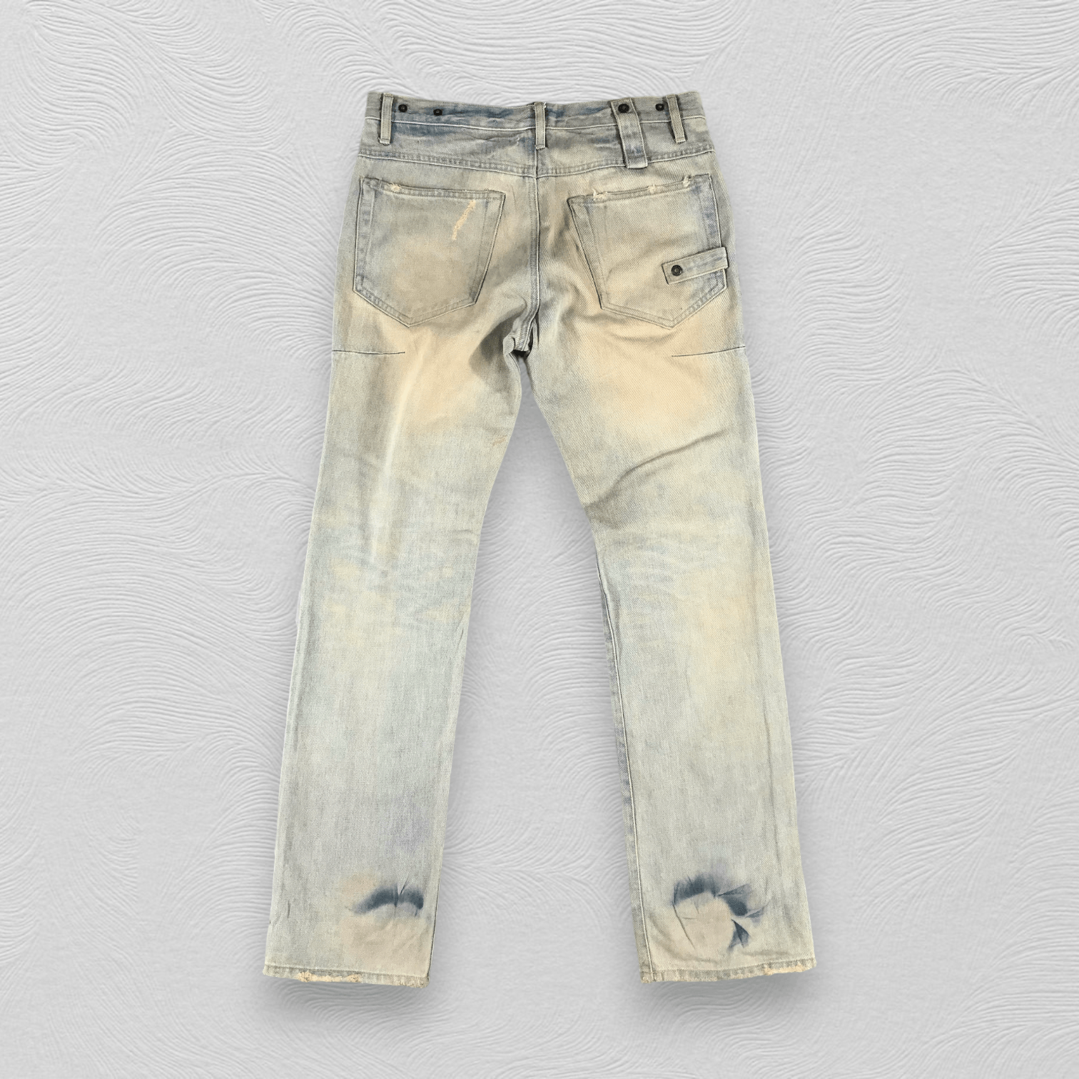 Japanese Brand Ossa Mondo Jeans Rusty Faded Blue Denim KJ750 Size US 34 / EU 50 - 2 Thumbnail