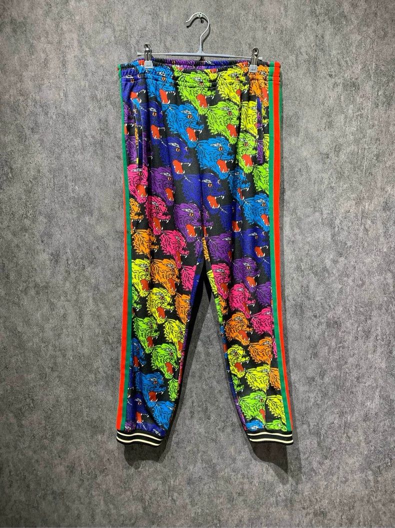 Gucci Gucci Size S Rainbow wolf-headed sweatpants 2501-Nextarrow Size US 30 / EU 46 - 2 Thumbnail