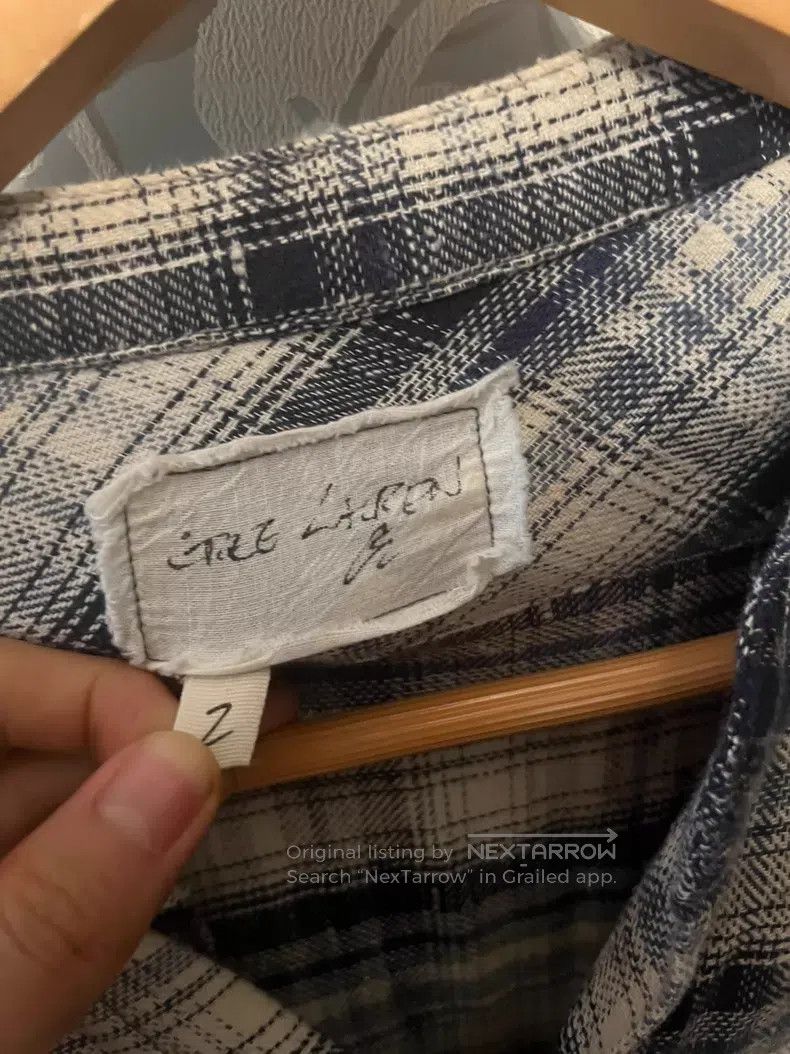 Greg Lauren Greg Lauren Loose denim plaid patchwork shirt Size US M / EU 48-50 / 2 - 2 Thumbnail