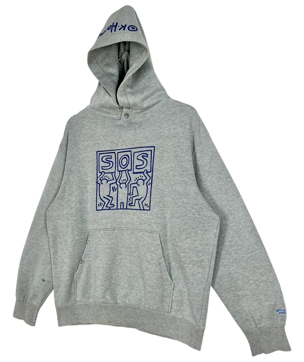 Keith Haring 90s Vintage Distressed Keith Haring Hoodie Size US L / EU 52-54 / 3 - 3 Thumbnail