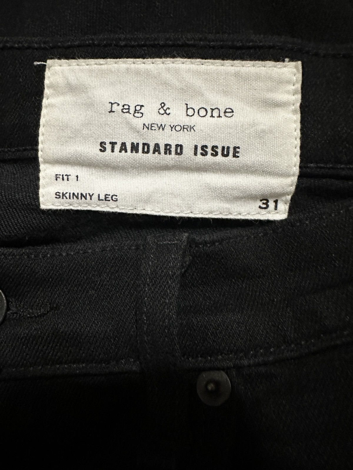 Rag & Bone Rag & Bone Jeans Slim Fit Button Fly Skinny Denim Sz 31 Size US 31 - 4 Thumbnail