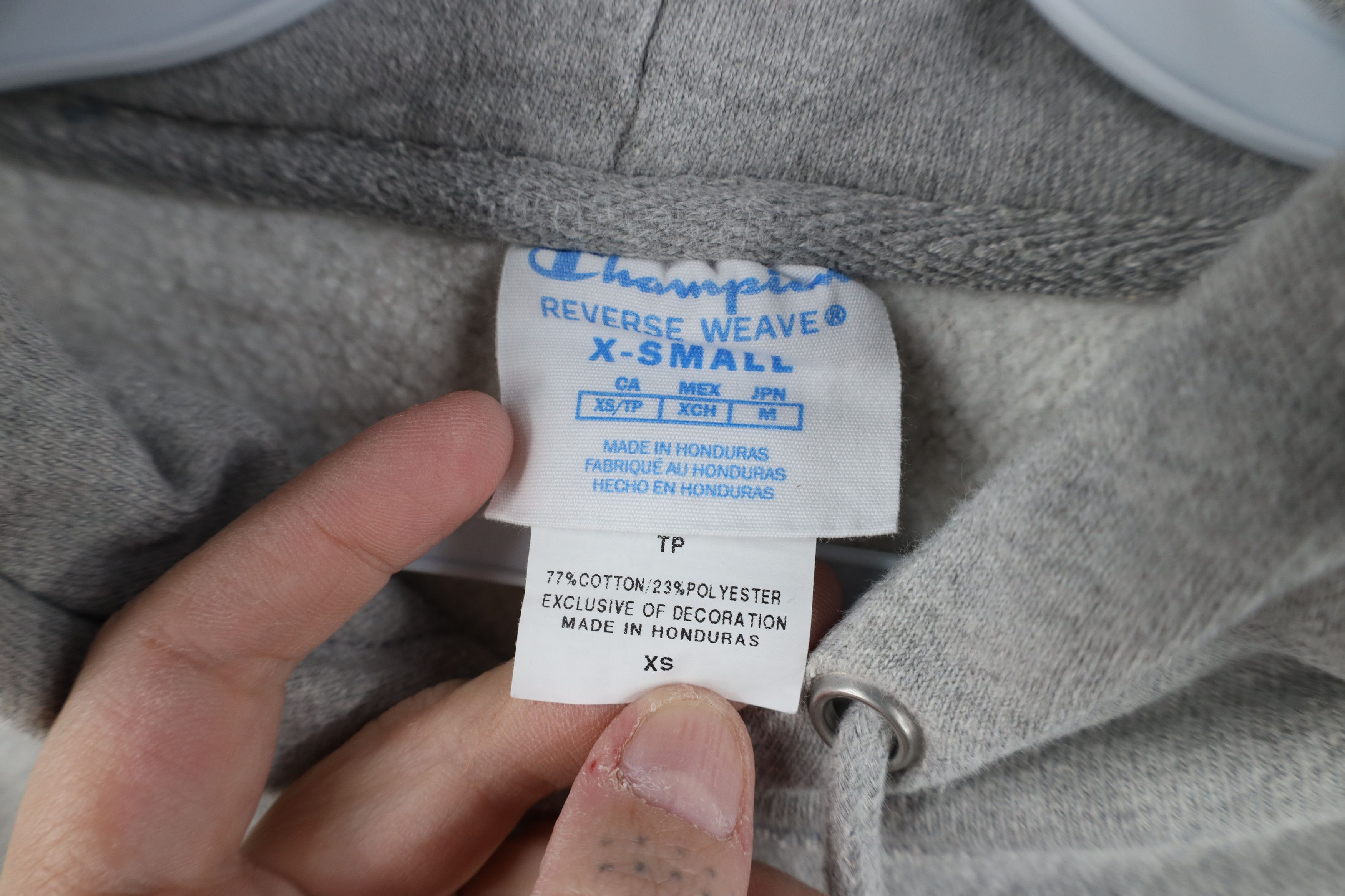 Champion Y2K Champion Reverse Weave Hoodie Sweatshirt Heather Gray Size XS / US 0-2 / IT 36-38 - 10 Thumbnail