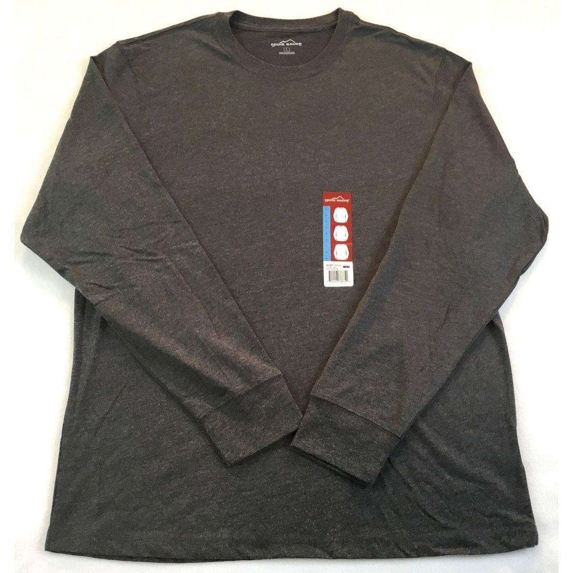Eddie Bauer Eddie Bauer Heather Charcoal Gray Long Sleeve T-Shirt L NWT Size US L / EU 52-54 / 3 - 1 Thumbnail