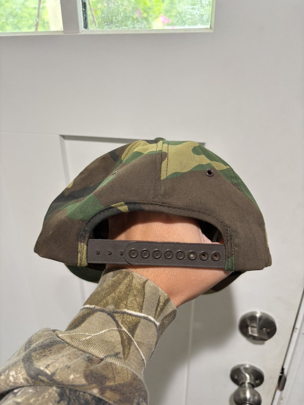 Vintage Vintage K-Products Goulds Pumps Inc. Camo Snapback Hat Size ONE SIZE - 4 Thumbnail