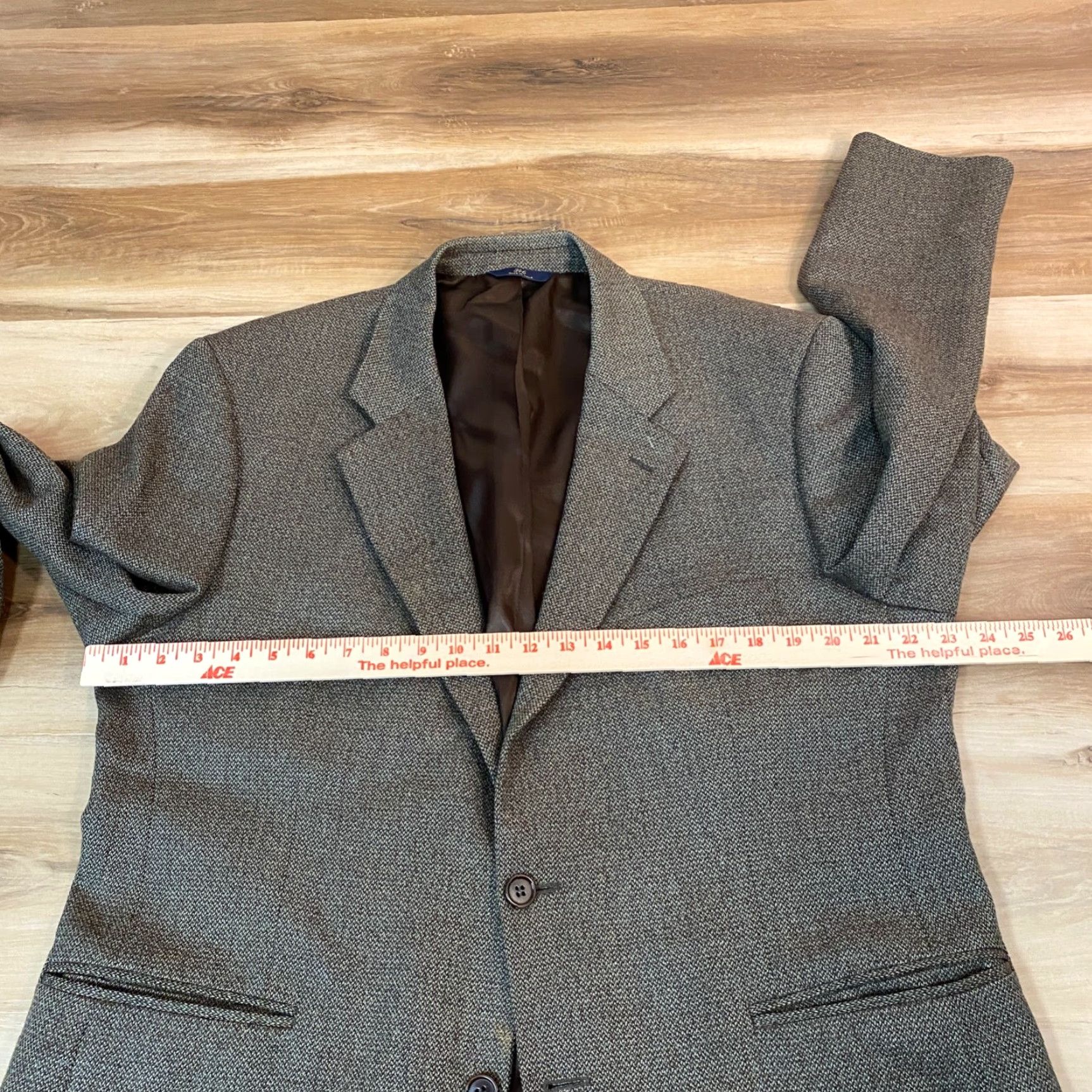 Brooks Brothers Brooks Brothers Blazer Mens 44R Green Wool 2-Button Single-Breasted Sport Jacket Shirt? Size 44R - 7 Thumbnail