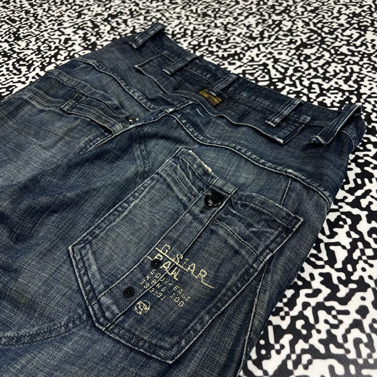 G-Star Vintage Y2K G Star Raw Japanese Style Denim Distressed Jeans Size US 30 / EU 46 - 12 Thumbnail