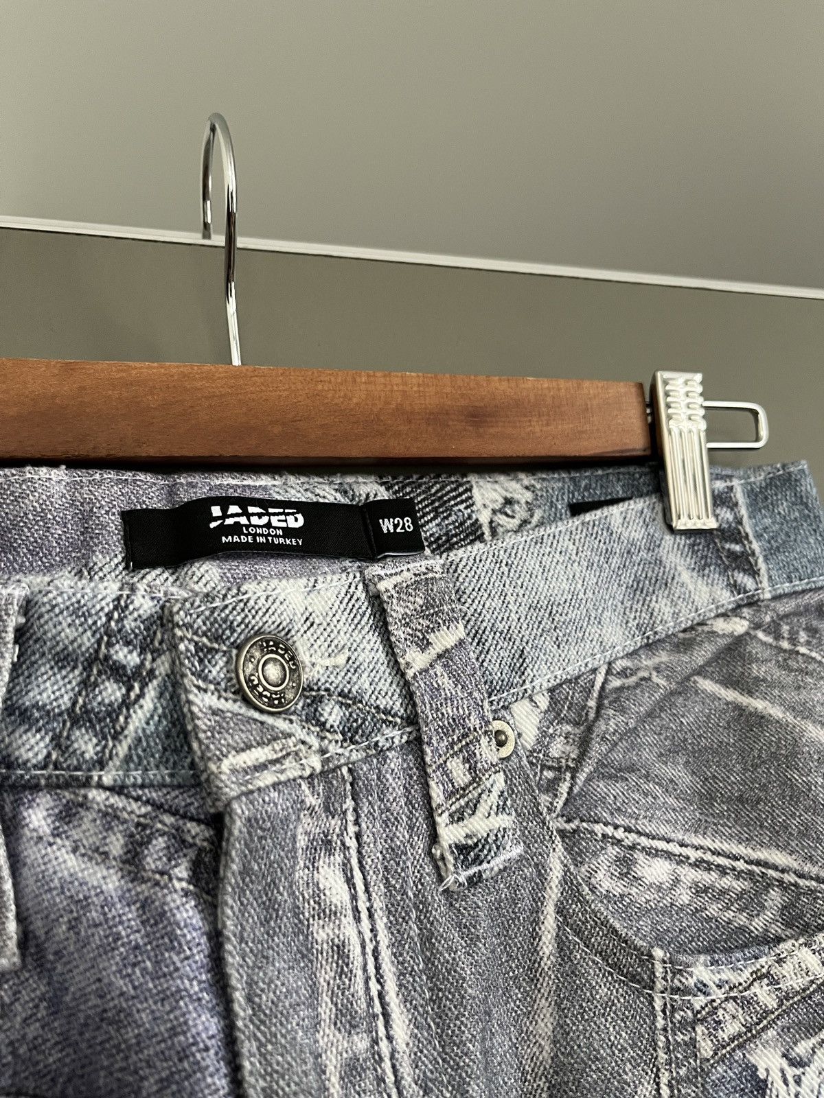 Jaded London Jaded London Denim Print Skaters Pants Size US 28 / EU 44 - 4 Thumbnail
