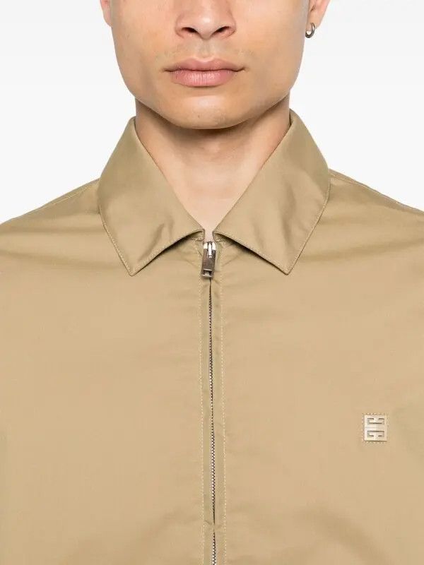 Givenchy o1srvl11e1225 4G-Detailed Cotton Jacket in Beige Size US S / EU 44-46 / 1 - 5 Thumbnail