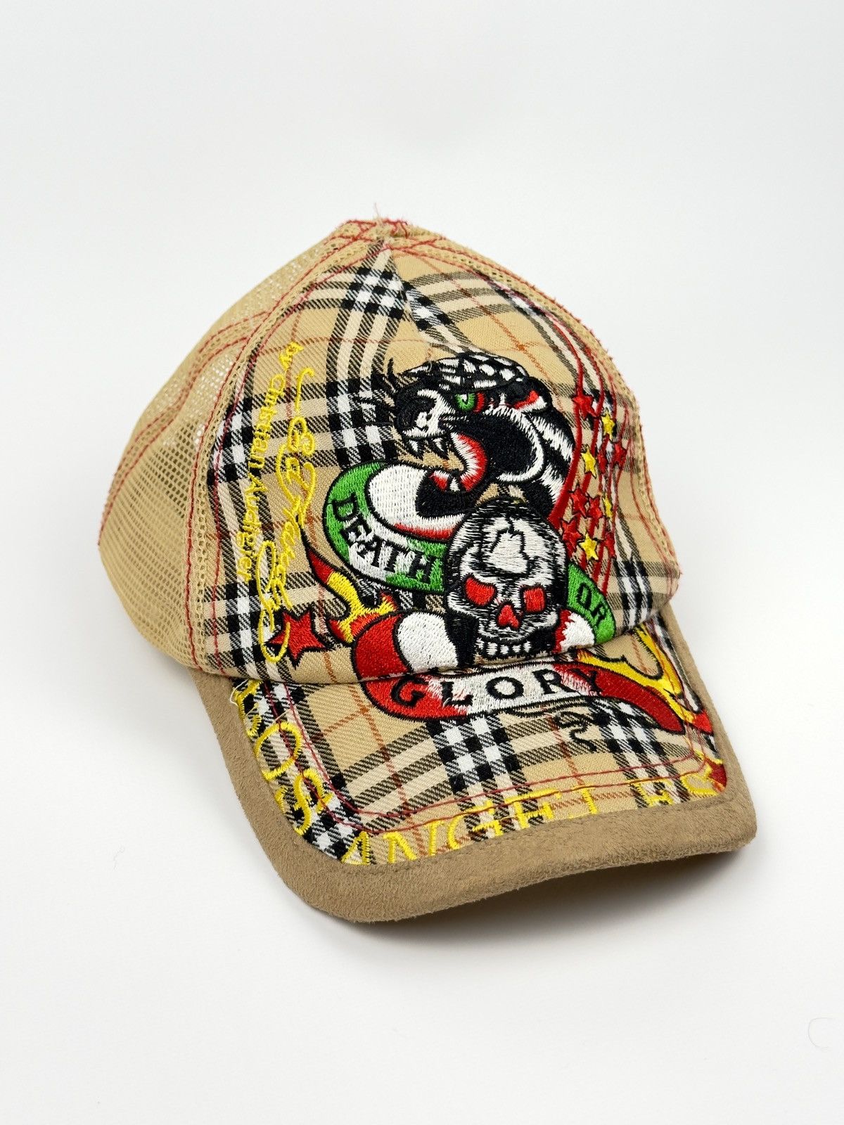 Ed Hardy 🔥 Don Ed Hardy Christian Audigier Hat Cap Burberry Print Size ONE SIZE - 2 Thumbnail
