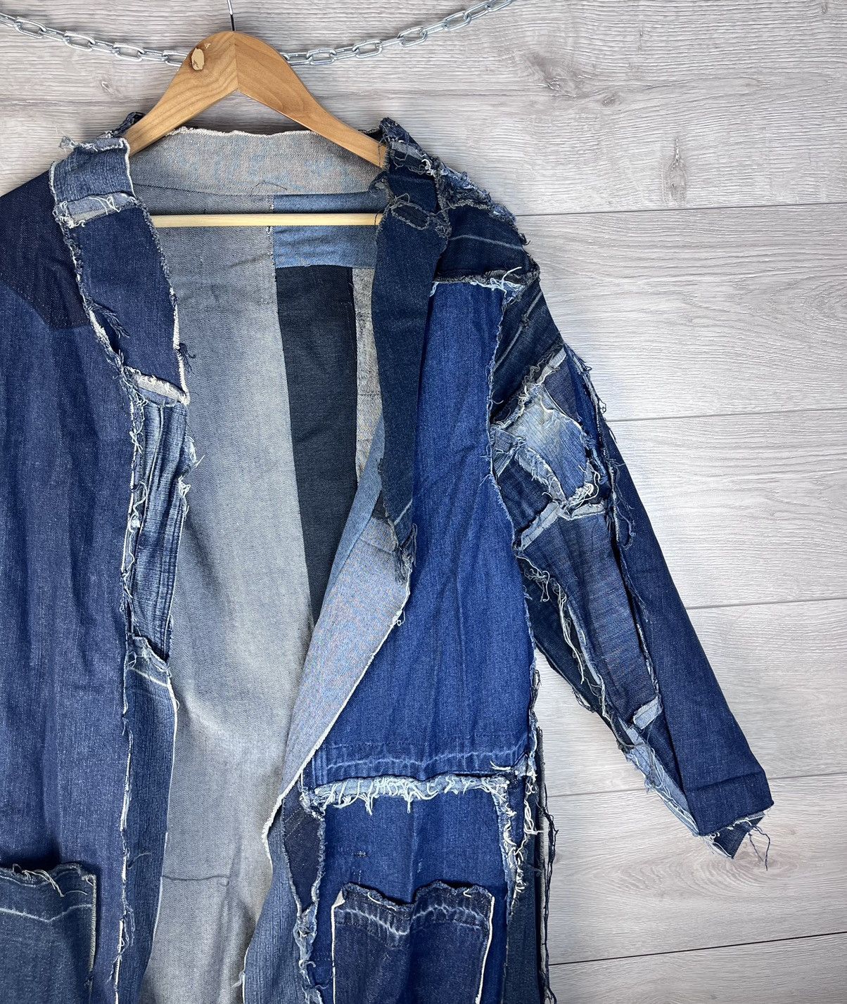 Other Homemade denim women's raincoat vintage size L y2k street Size L / US 10 / IT 46 - 4 Thumbnail