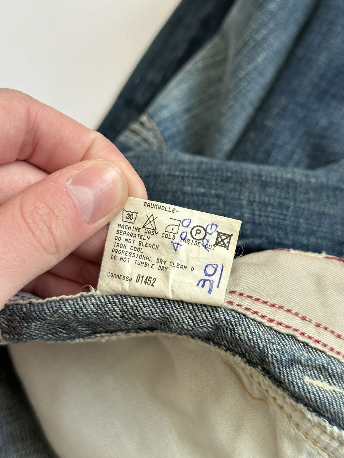 Japanese Brand × Marithe + Francois Girbaud × Vintage Marithe Francois Girbaud Jeans Blue Denim Size US 32 / EU 48 - 14 Thumbnail