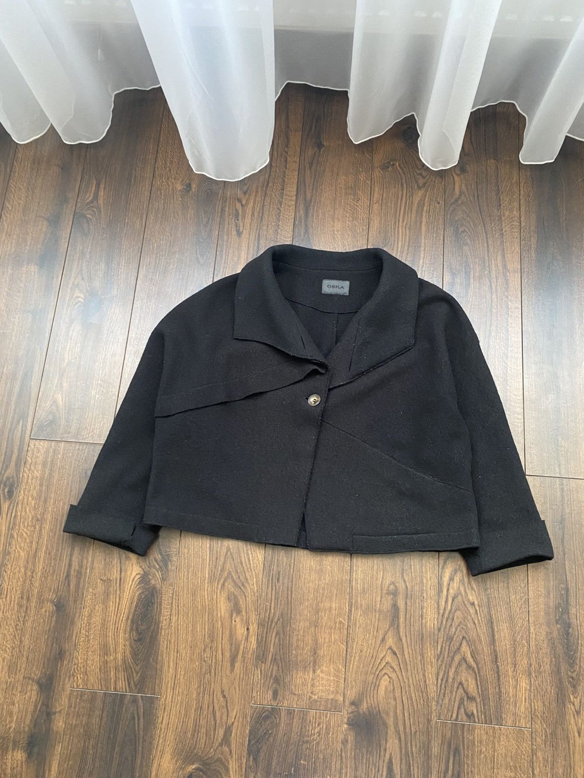 OSKA Oska Avant garde wool cropped coat Size S / US 4 / IT 40 - 2 Thumbnail