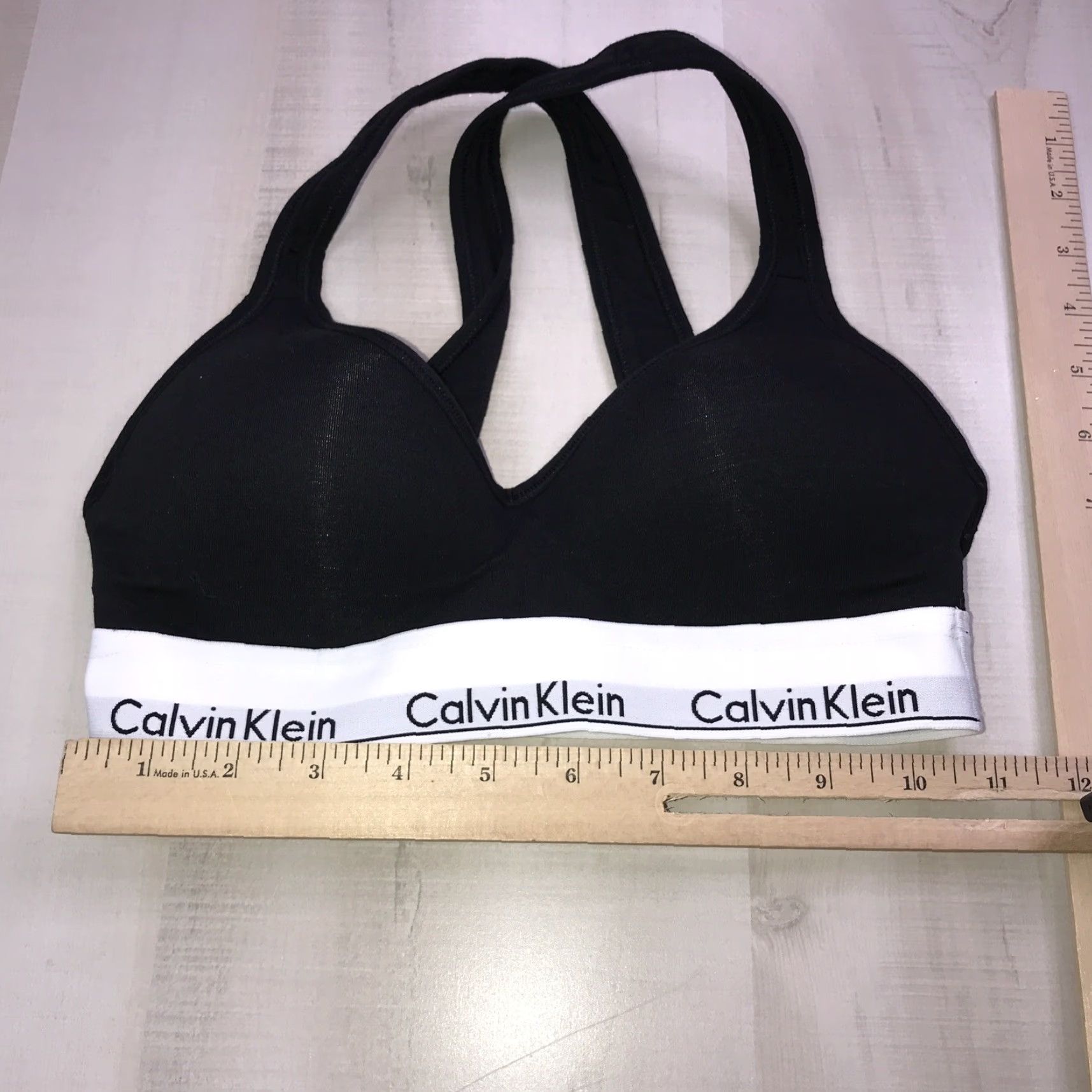 Calvin Klein calvin klein Sports Bra Band Logo Padded EUC Women S Multicolor Activewear Shirt/Top Size ONE SIZE - 5 Thumbnail