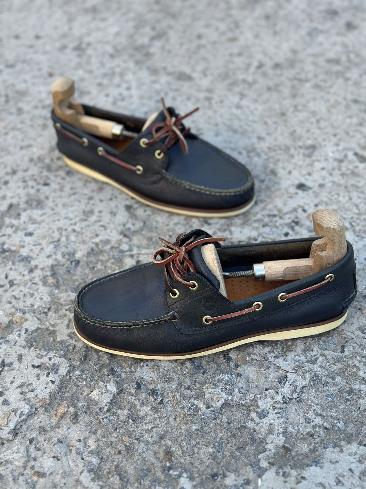 Timberland Luxury Man’s Timberland Leather Shoes Size 43.5 Size US 9.5 / EU 42-43 - 1 Thumbnail