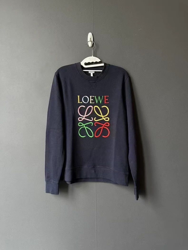 LOEWE Embroidered logo hoodie