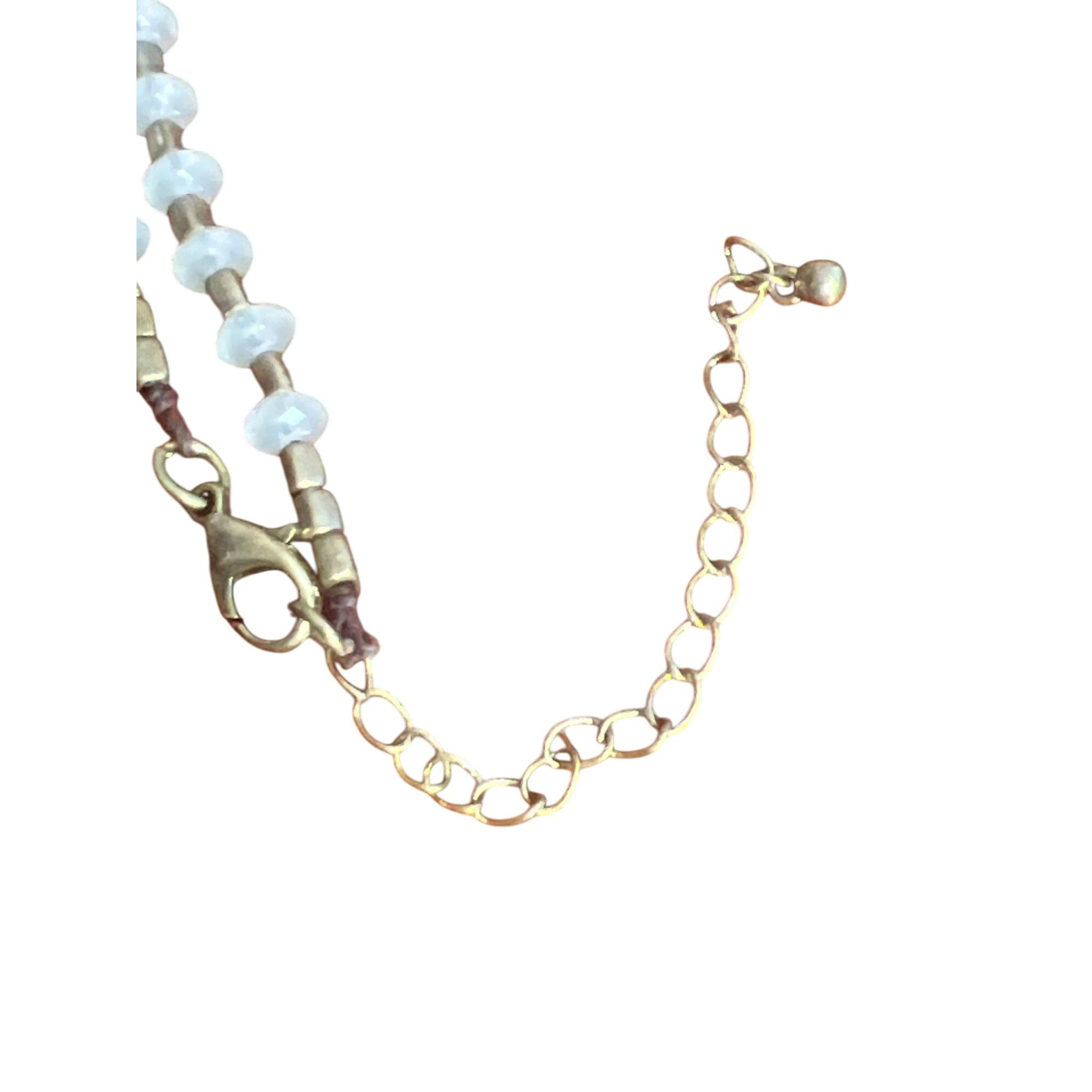 Other Gold Tone Opaque Faceted Acrylic Beads Necklace Statement Me Size ONE SIZE - 5 Thumbnail
